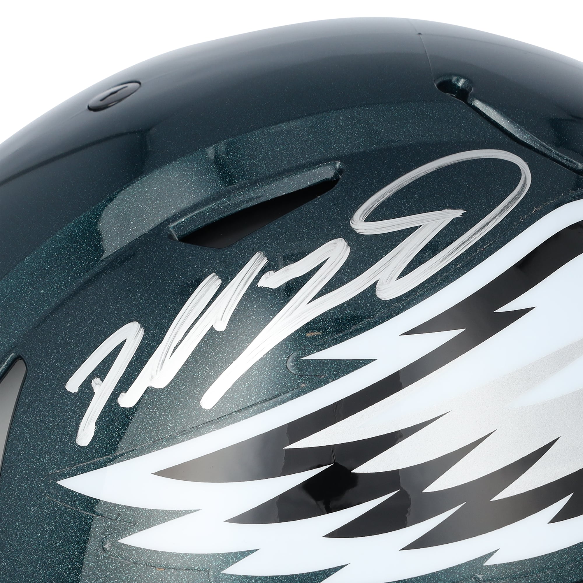 Casque authentique Riddell Speed ​​Flex autographié par Dallas Goedert des Philadelphia Eagles