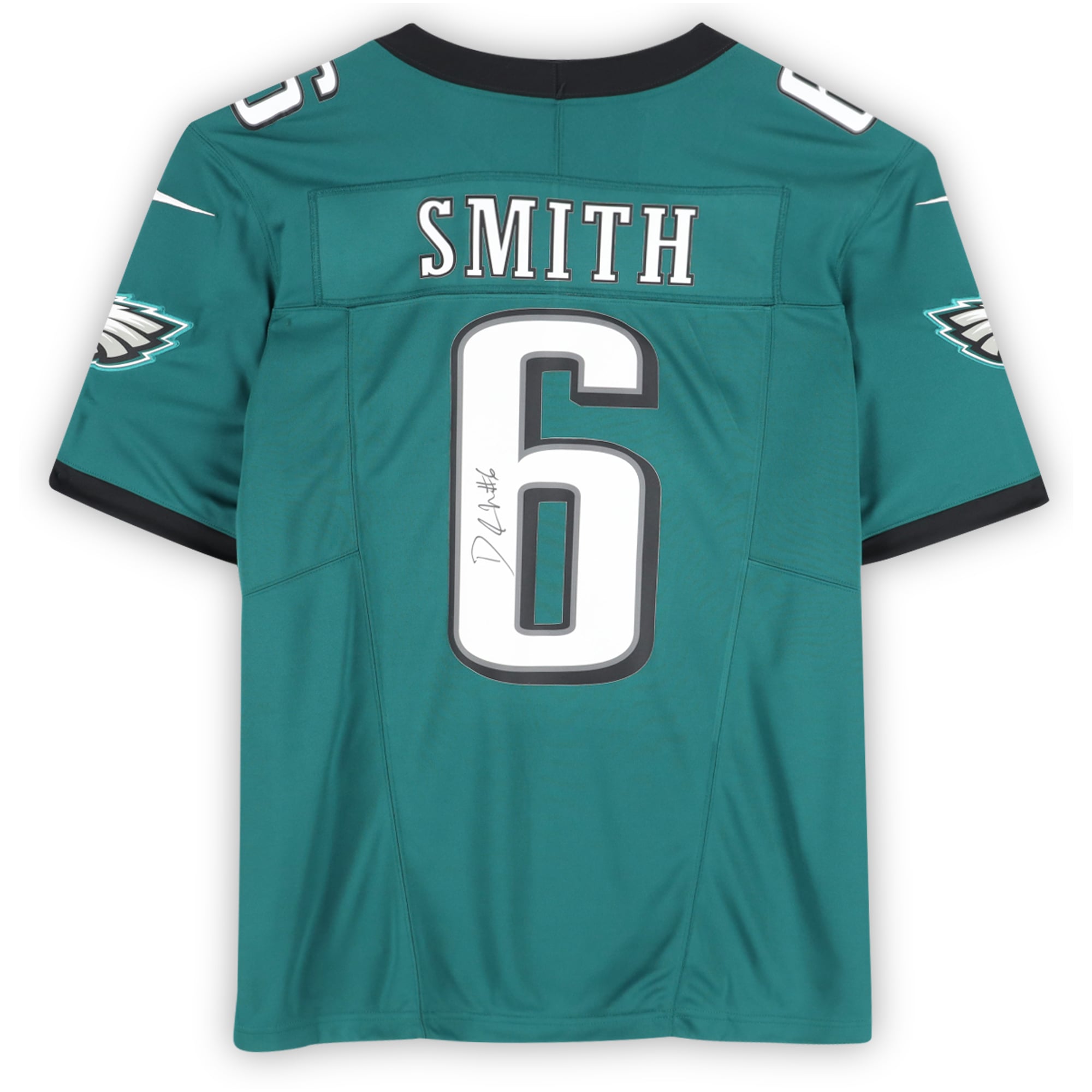 DeVonta Smith Philadelphia Eagles Autographed Midnight Green Nike Limited Jersey