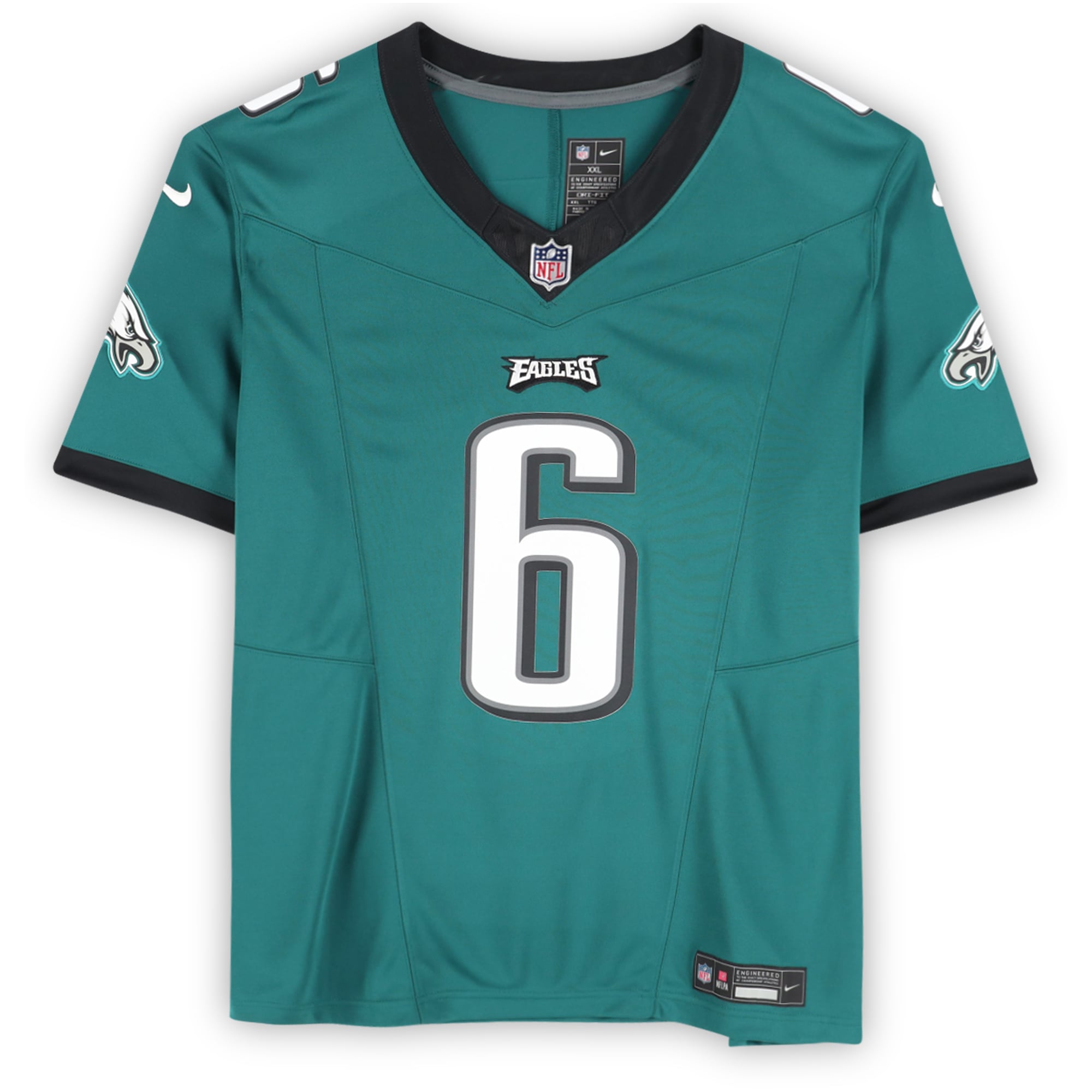 DeVonta Smith Philadelphia Eagles Autographed Midnight Green Nike Limited Jersey