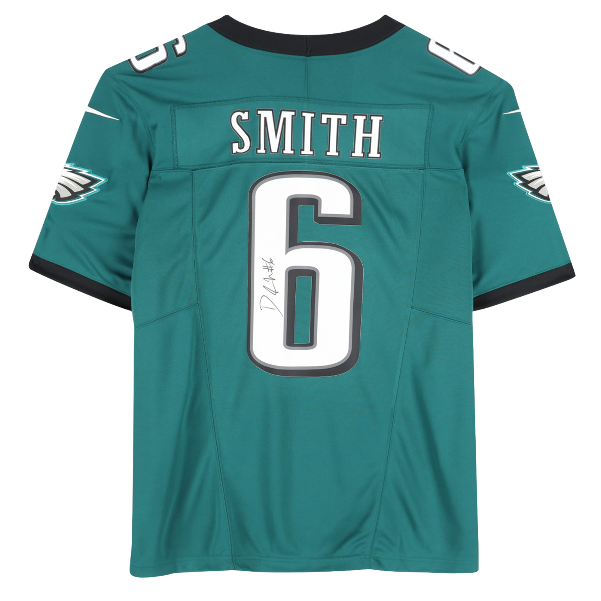 DeVonta Smith Philadelphia Eagles Autographed Midnight Green Nike Limited Jersey