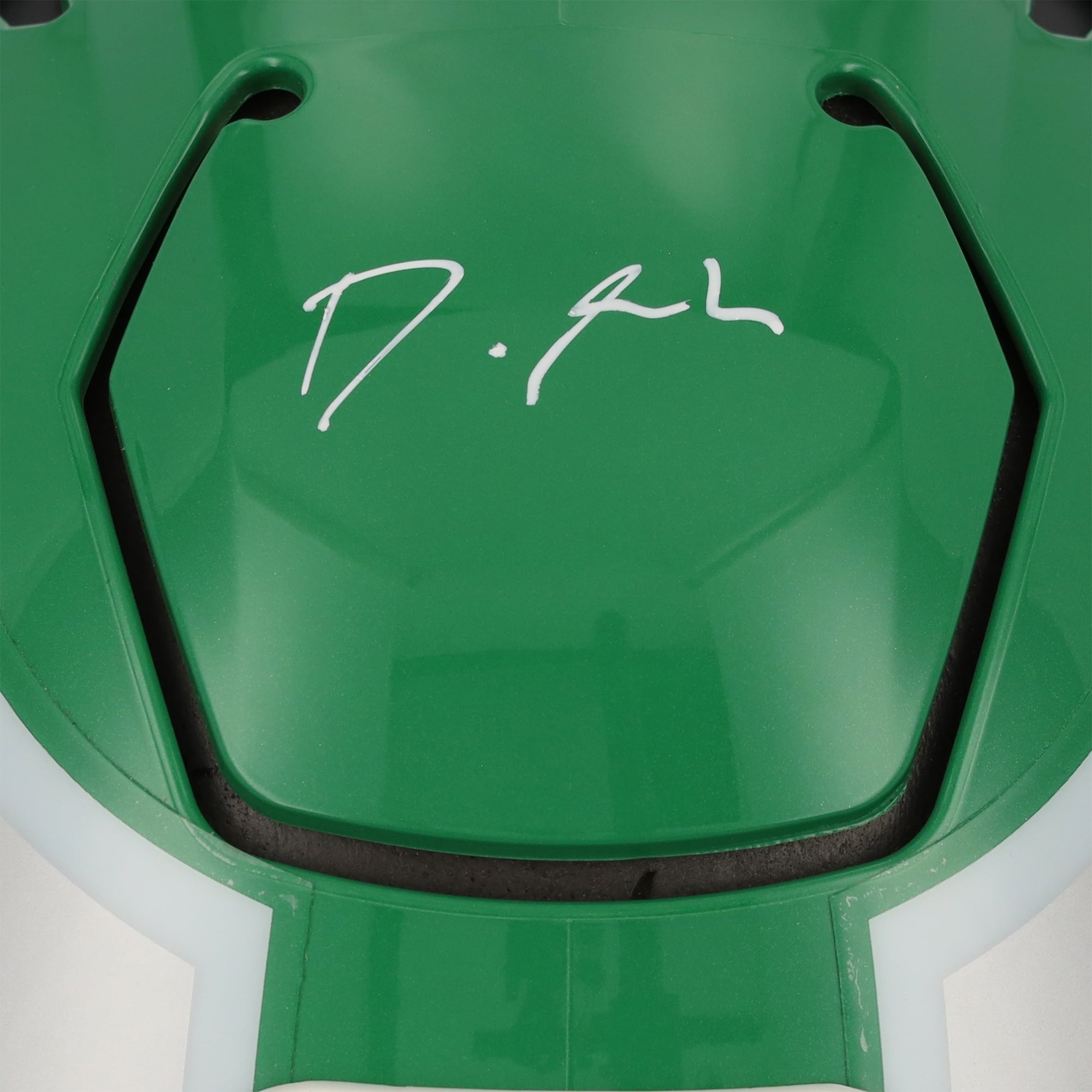 Casque authentique Riddell 2023 Kelly Green Alternate Speed ​​Flex autographié par DeVonta Smith Philadelphia Eagles