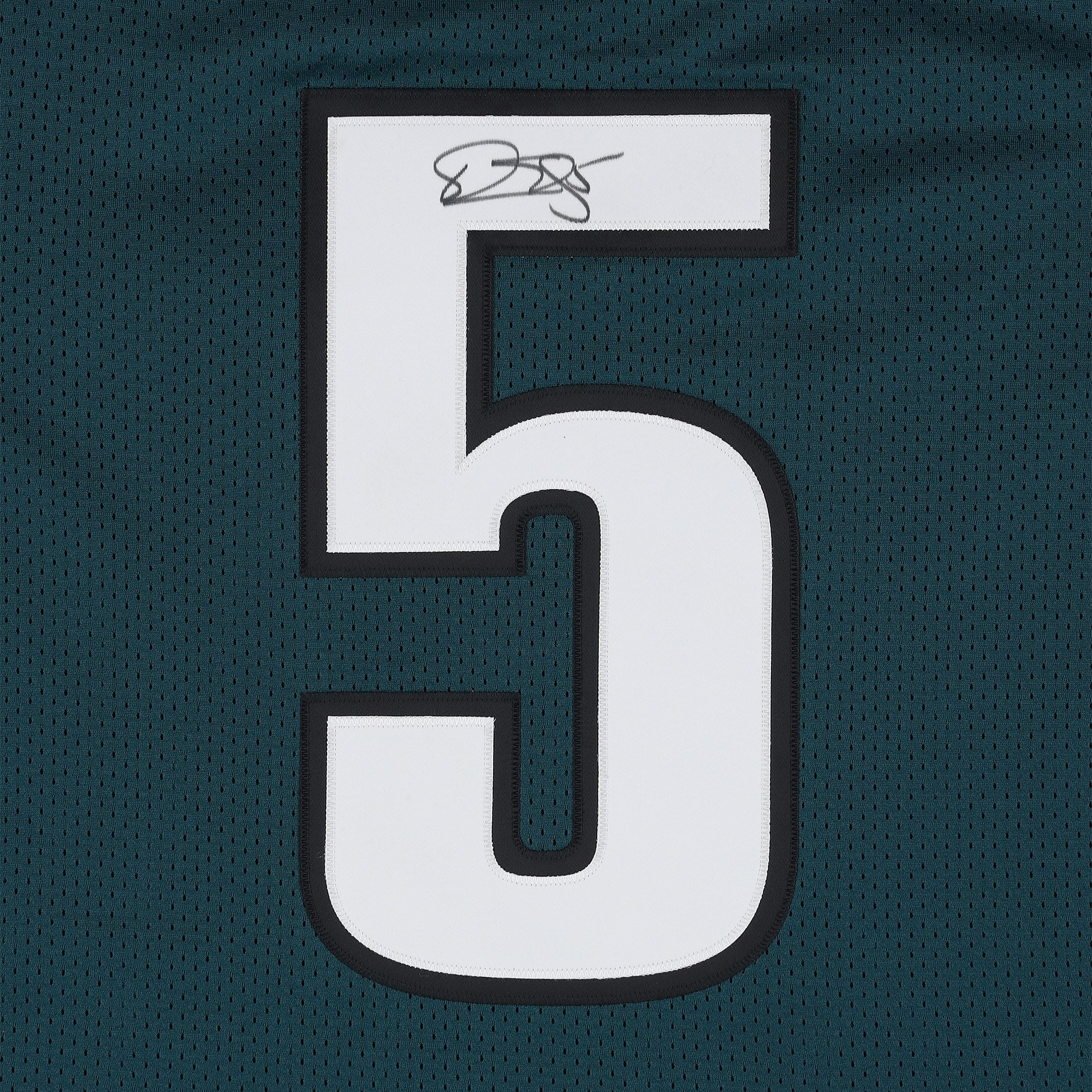 Maillot authentique Mitchell & Ness vert nuit 1999 autographié par Donovan McNabb, des Eagles de Philadelphie