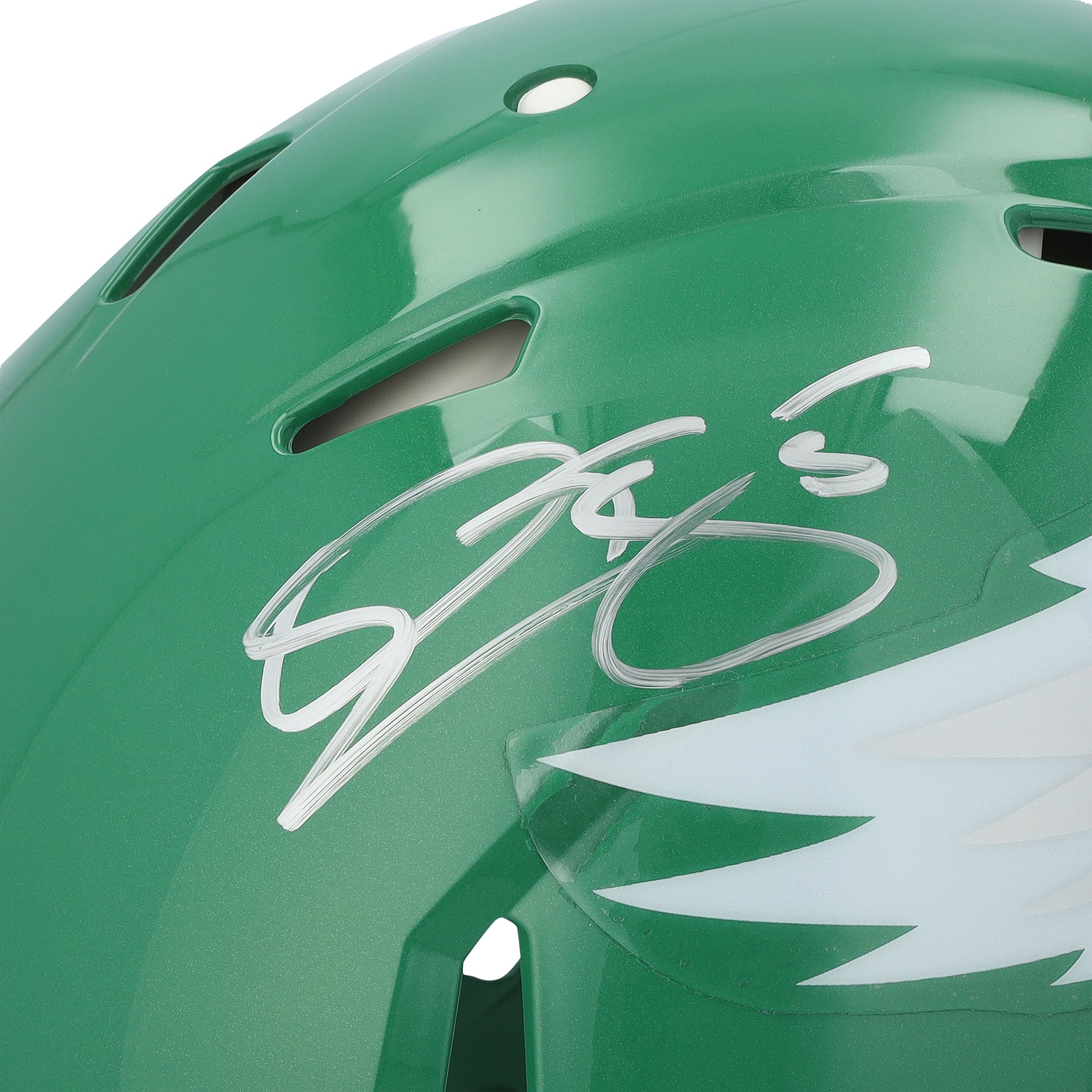 Casque authentique Riddell Kelly Green Speed ​​autographié par Donovan McNabb des Eagles de Philadelphie