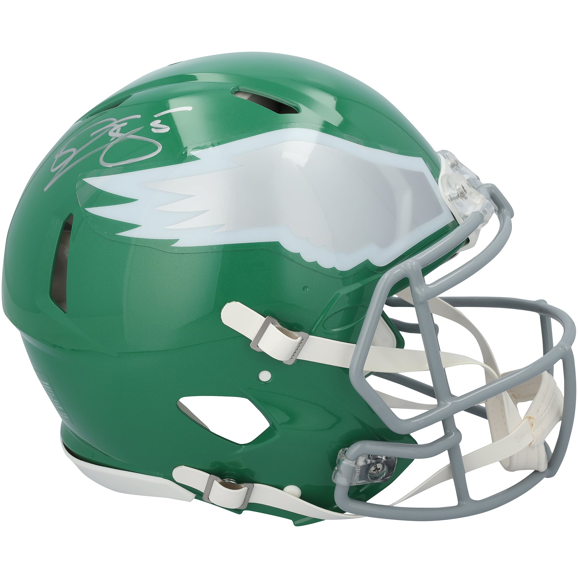 Casque authentique Riddell Kelly Green Speed ​​autographié par Donovan McNabb des Eagles de Philadelphie