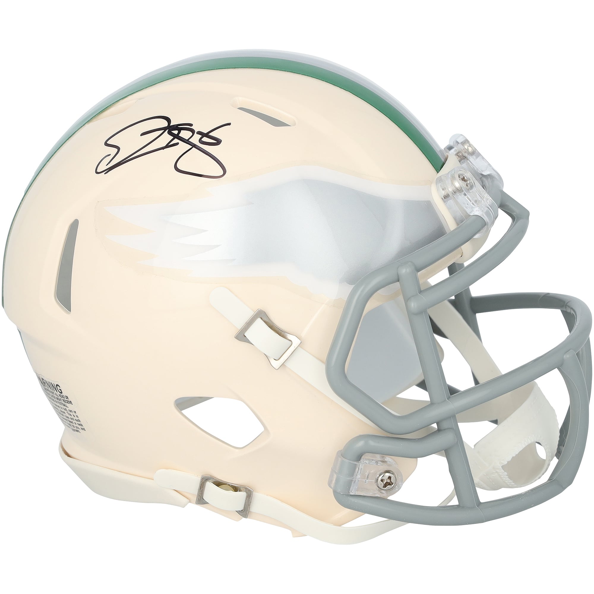 Mini-casque Riddell Retro Speed ​​autographié par Donovan McNabb (Philadelphia Eagles)