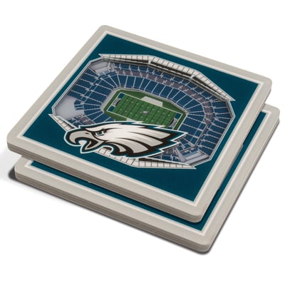 Philadelphia Eagles Fanpoint 3D StadiumView Coasters