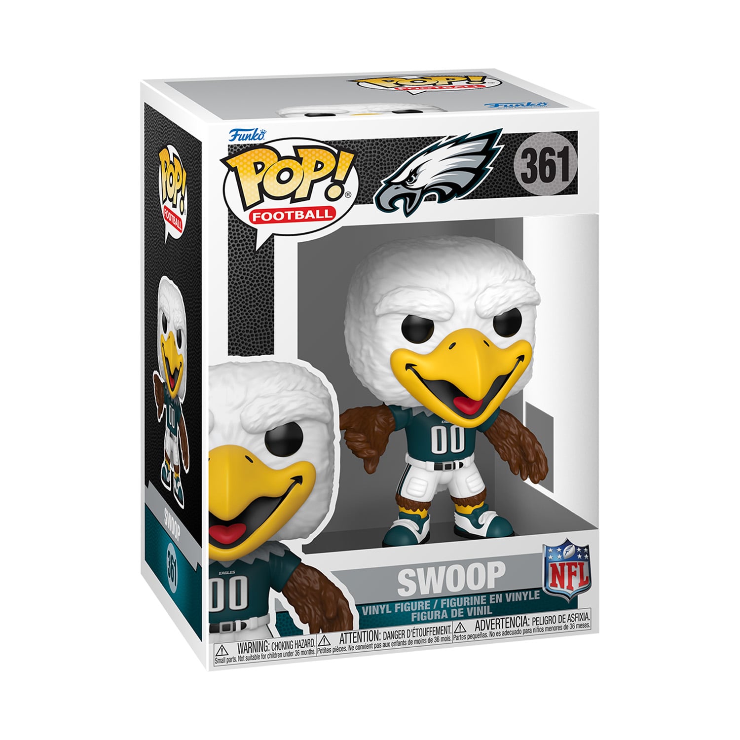 Figurine Funko Pop! en vinyle de la mascotte NFL Swoop des Eagles de Philadelphie