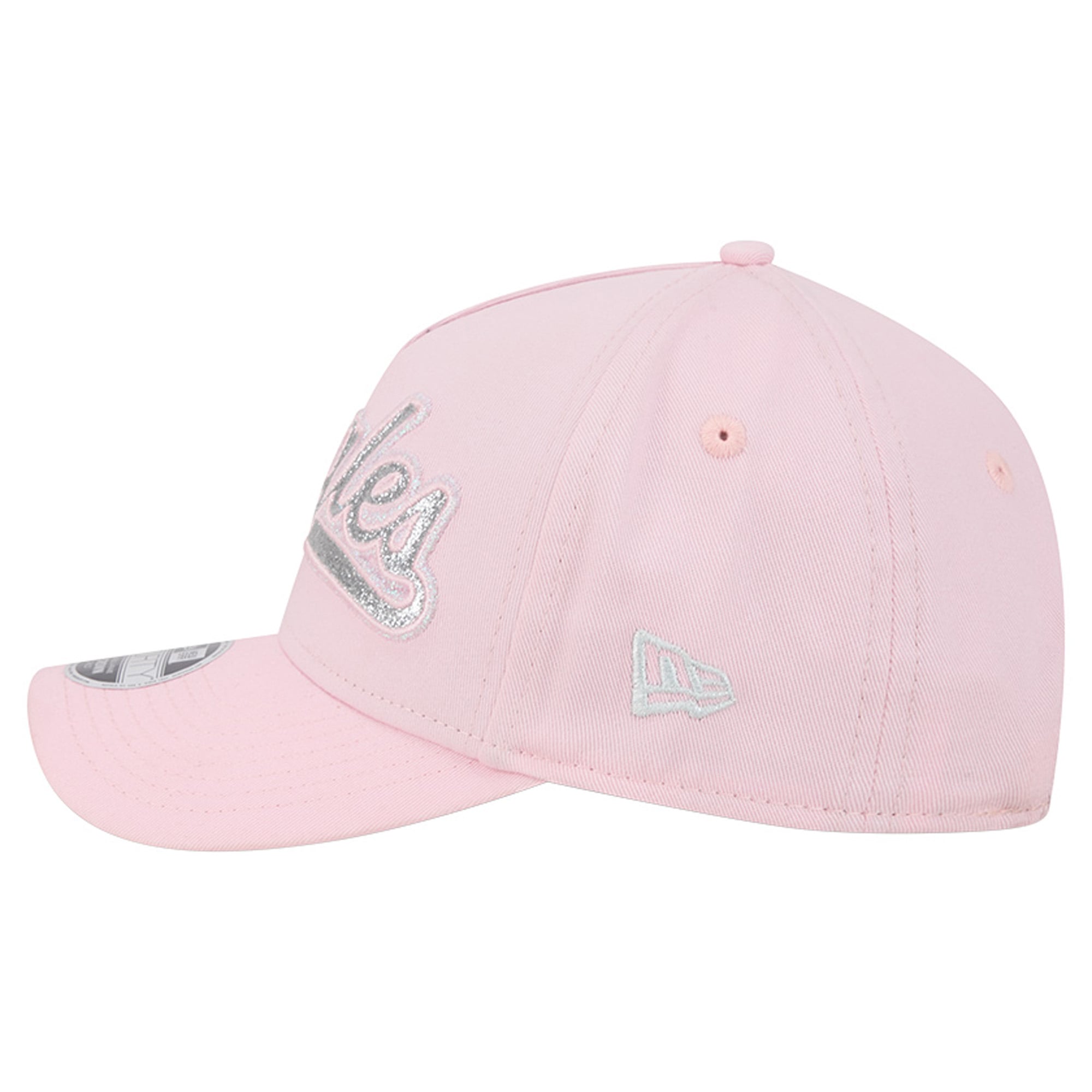 Casquette ajustable New Era rose Philadelphia Eagles Throwback Glitz A-Frame 9FORTY pour filles