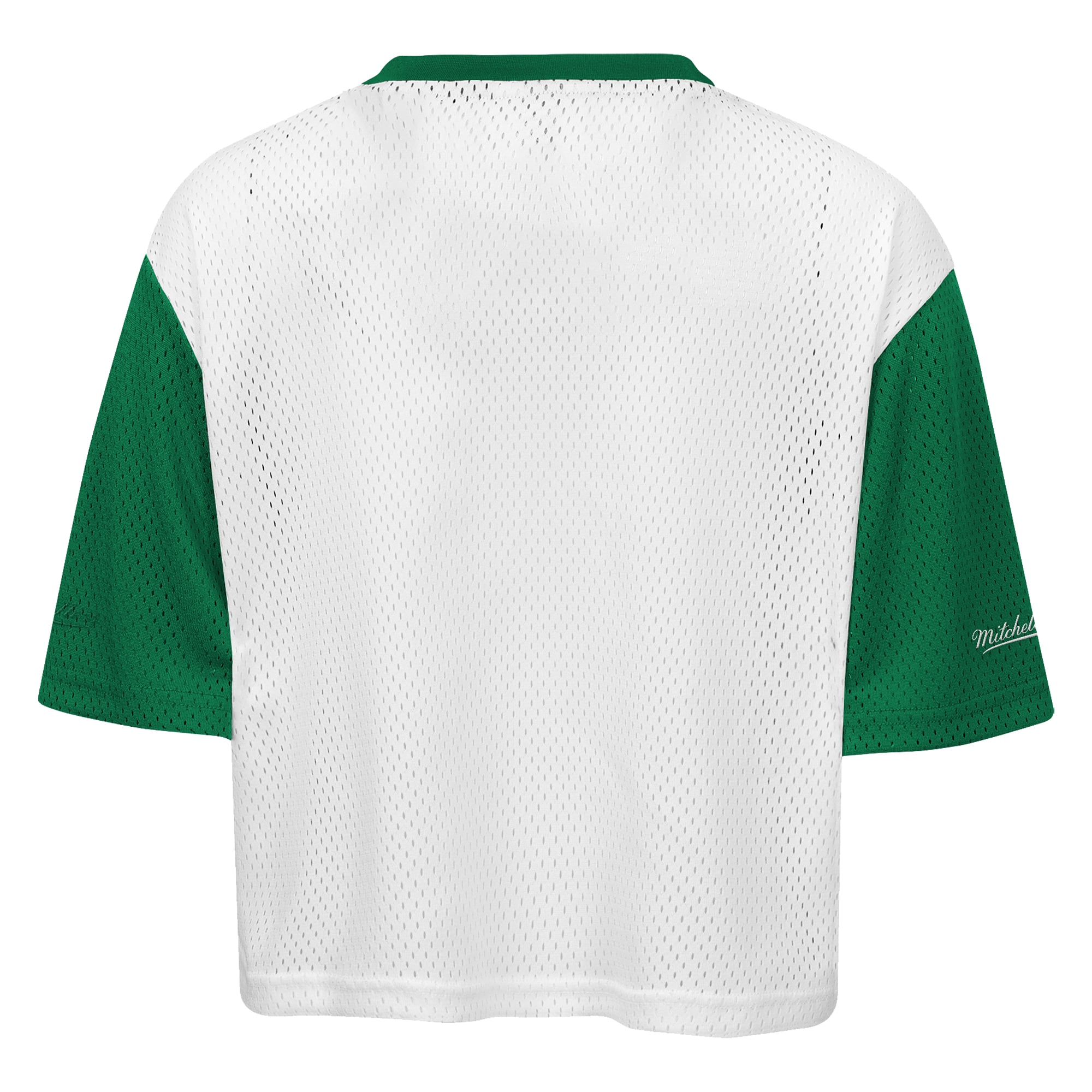 T-shirt court à manches courtes Mitchell & Ness blanc Philadelphia Eagles pour jeunes filles