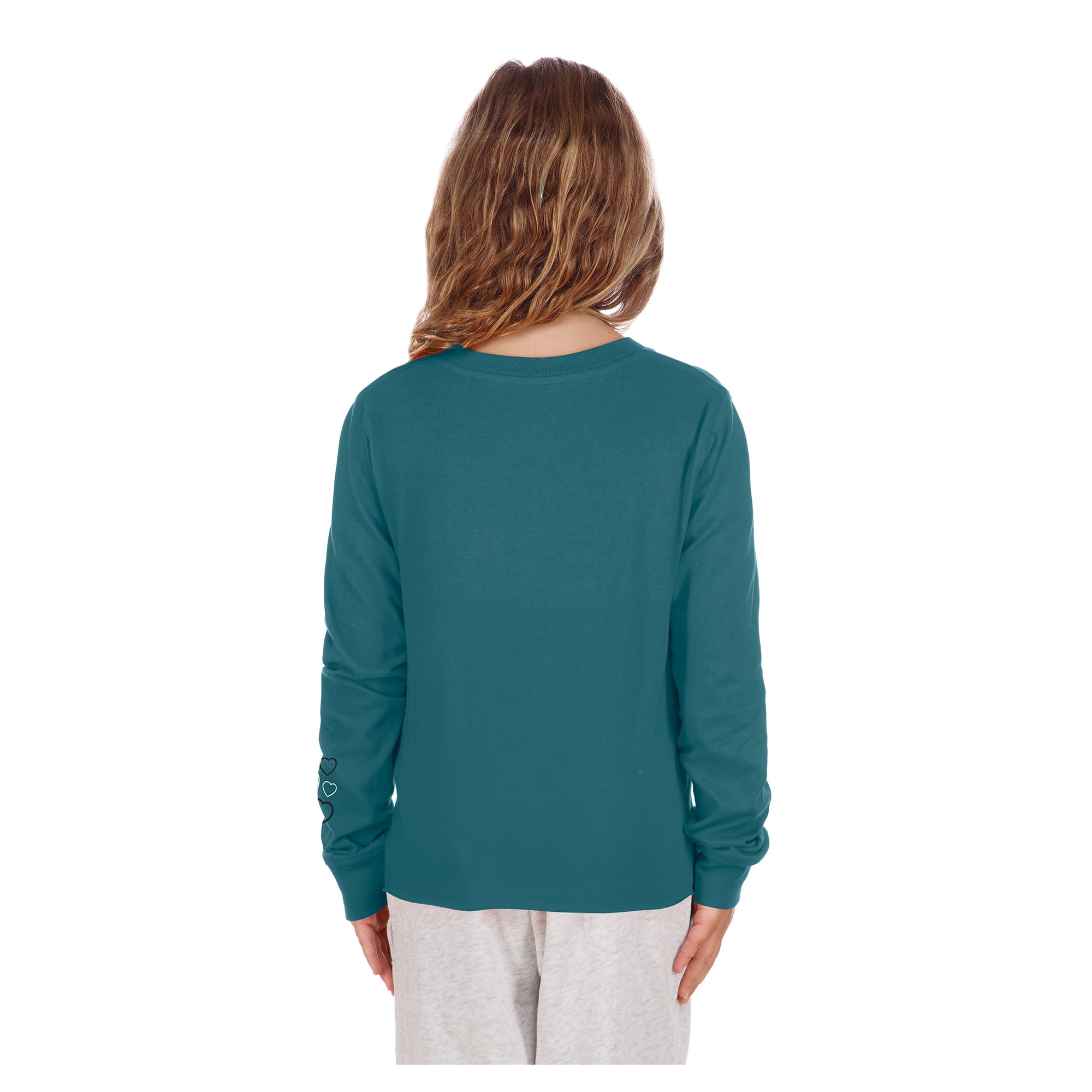 T-shirt à manches longues New Era Midnight Green Philadelphia Eagles pour filles et jeunes