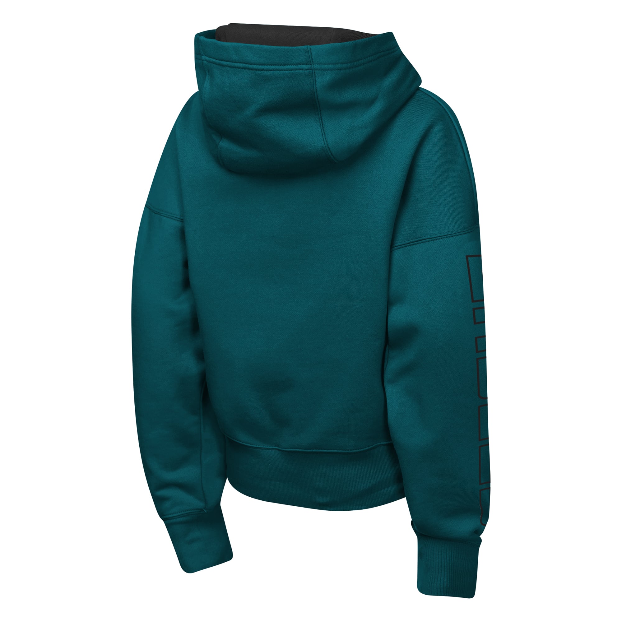Sweat à capuche Outerstuff vert nuit pour filles, modèle Miss Tailgate des Eagles de Philadelphie, color block