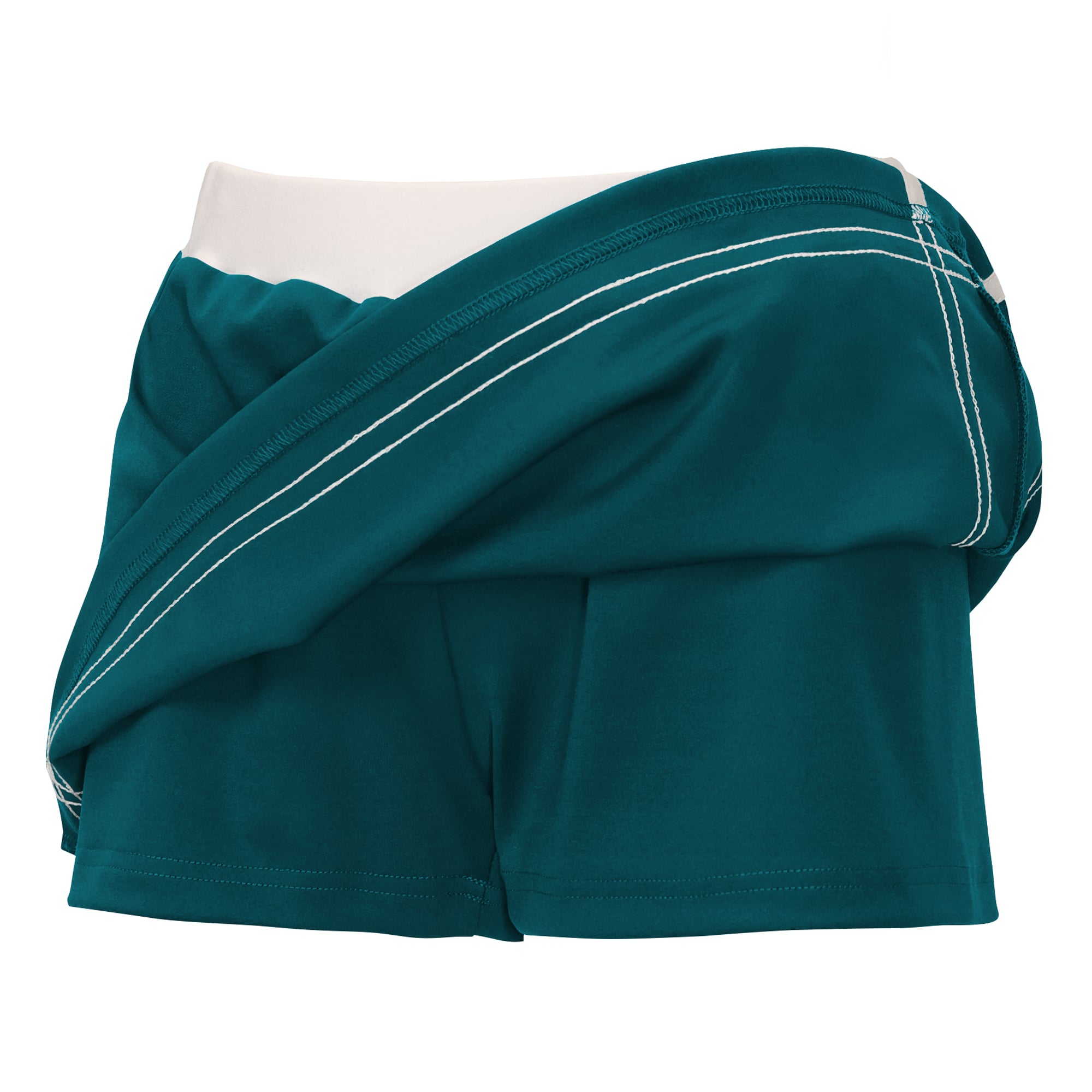 Jupe-short rayée vert nuit des équipes spéciales Eagles de Philadelphie, par Erin Andrews, pour jeunes filles