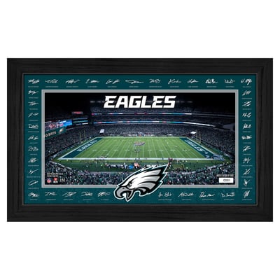Philadelphia Eagles Highland Mint 12" x 20" 2026 Signature Gridiron Panoramic Framed Photo