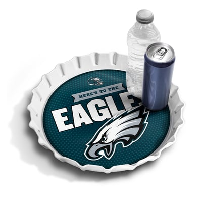 Philadelphia Eagles IDNA 13" Bottle Cap Serving Tray