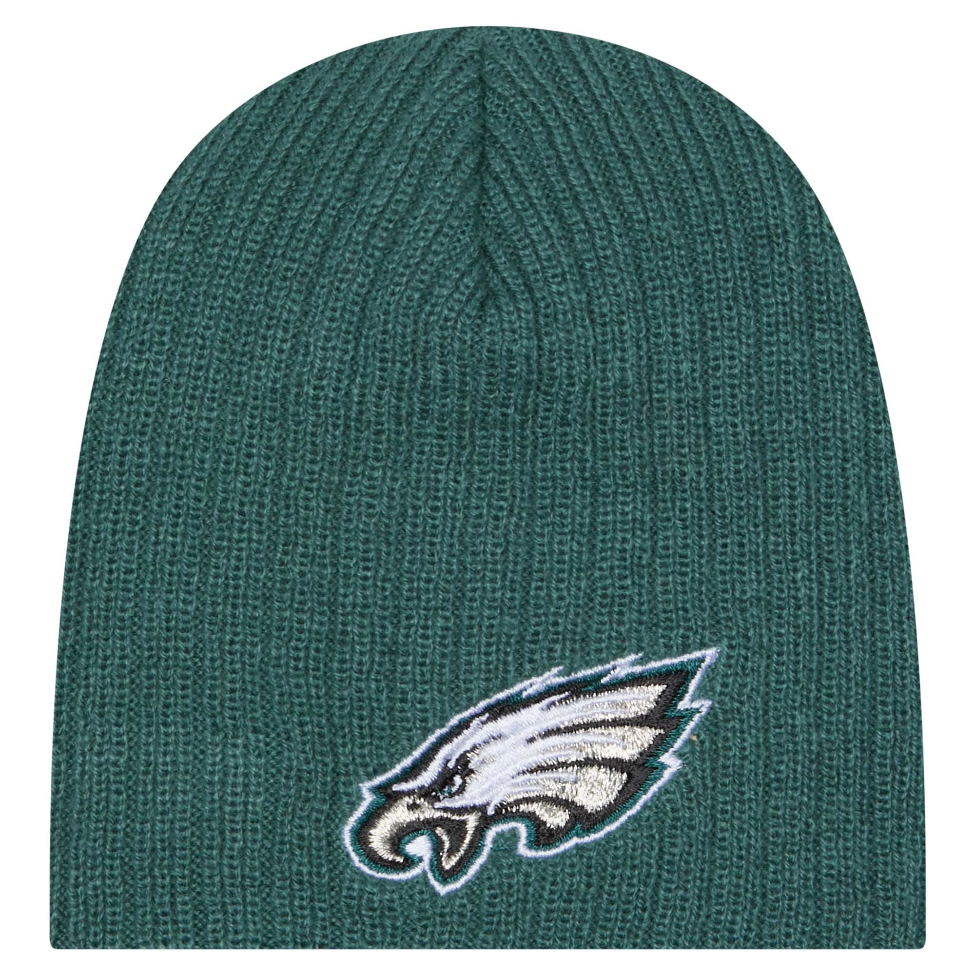 Bonnet mini en maille New Era vert nuit Philadelphia Eagles pour bébé