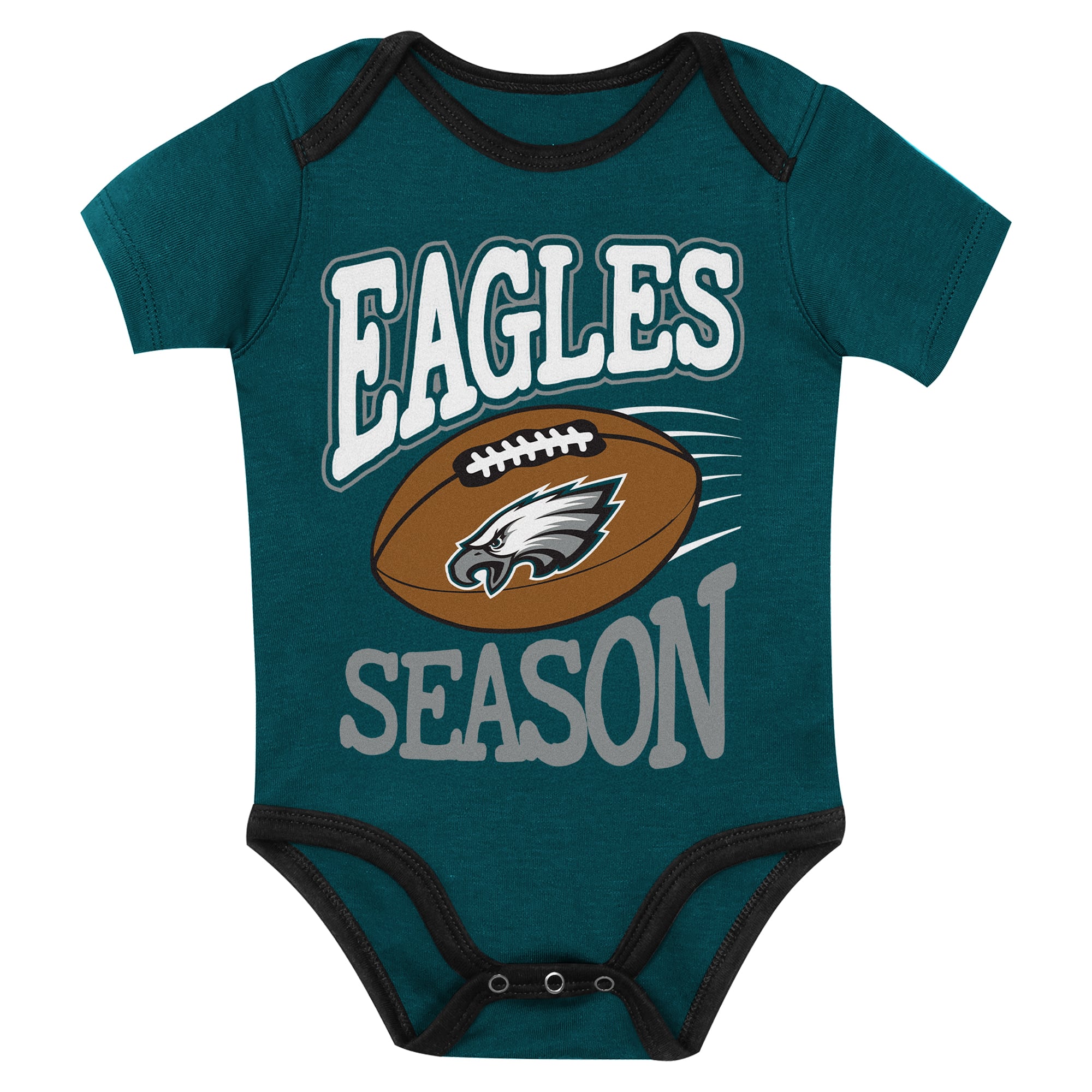 Ensemble de body 3 pièces pour bébé Outerstuff Philadelphia Eagles, premier choix la ronde