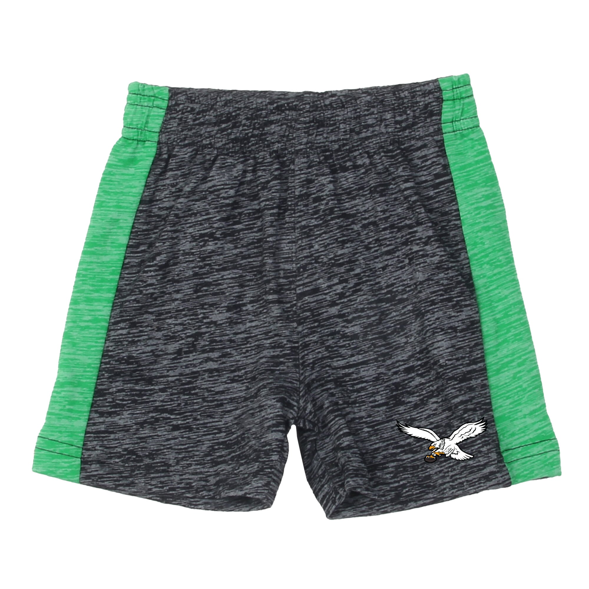 Ensemble body et short pour bébé Wes & Willy Kelly vert/noir Philadelphia Eagles Cloudy Yard Hopper