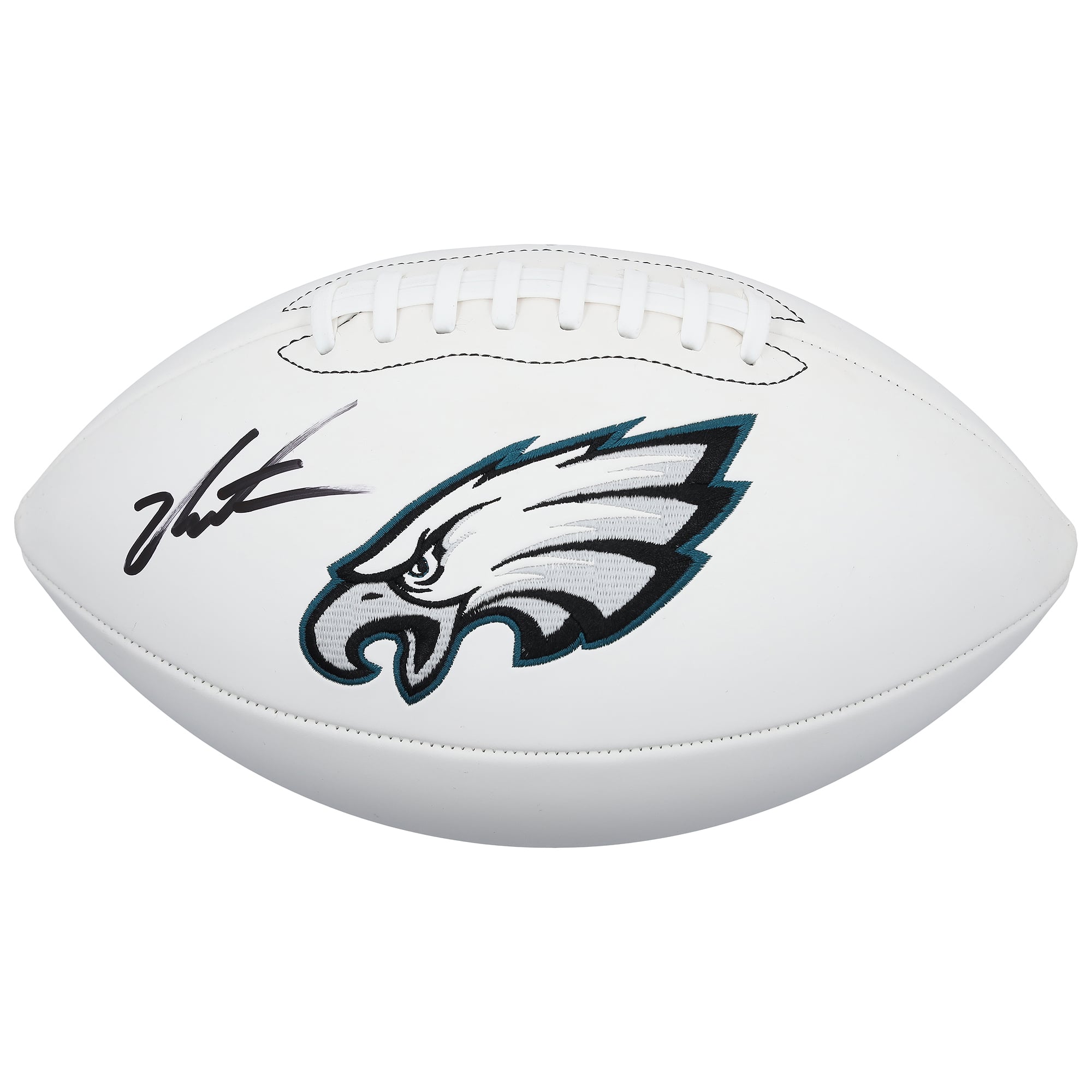 Jalen Carter Philadelphia Eagles Autographed Wilson White Panel Football