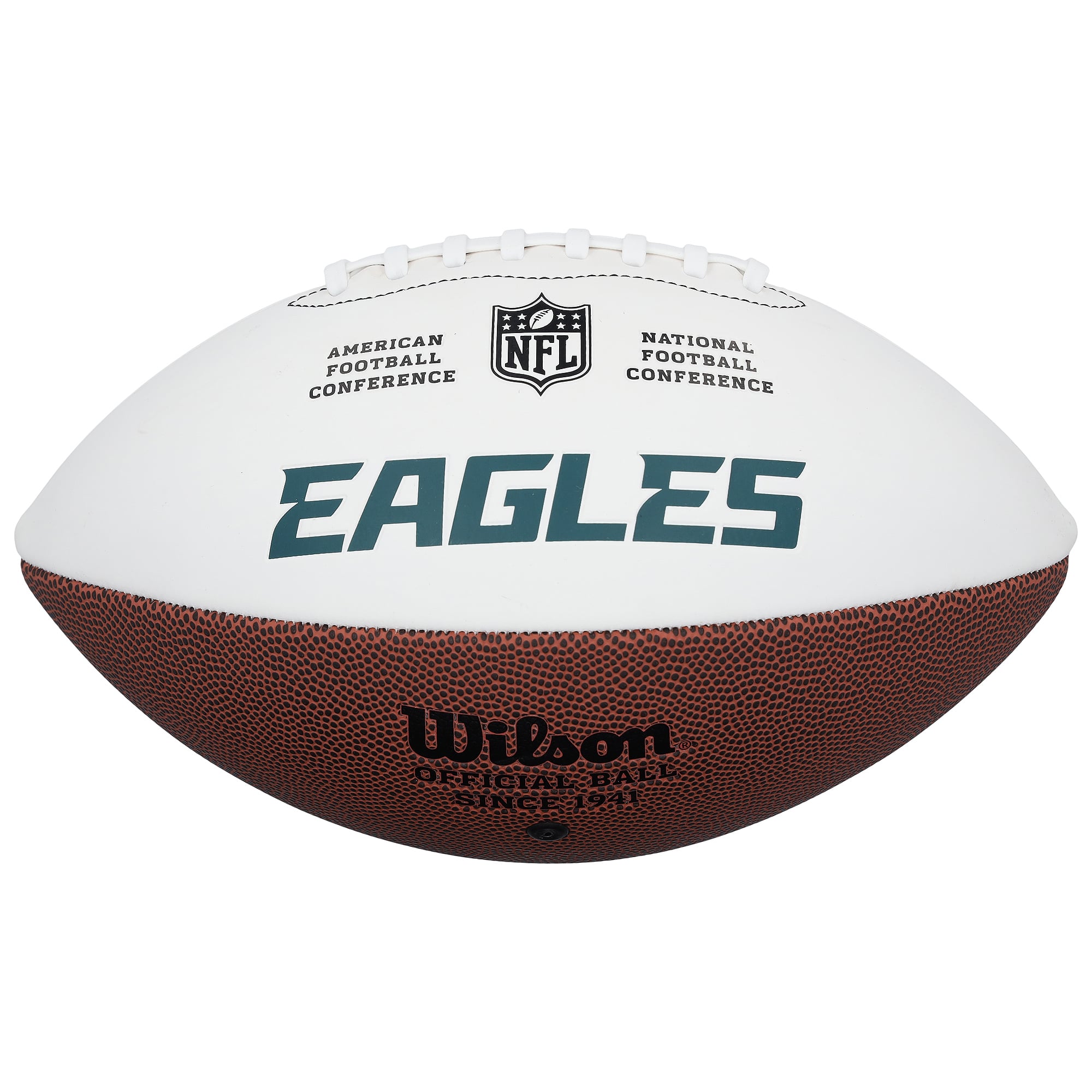 Jalen Carter Philadelphia Eagles Autographed Wilson White Panel Football