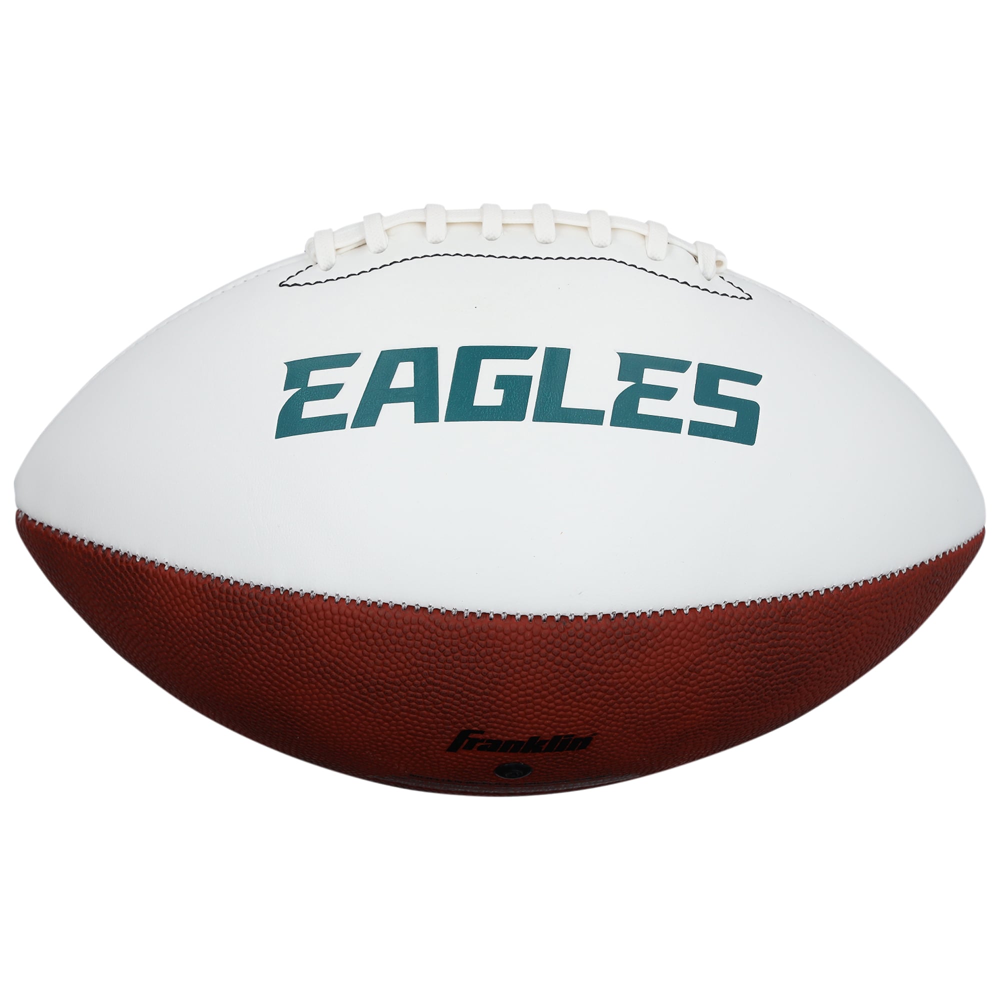 Ballon de football américain Franklin White Panel autographié par Jalen Hurts et Nick Foles des Eagles de Philadelphie