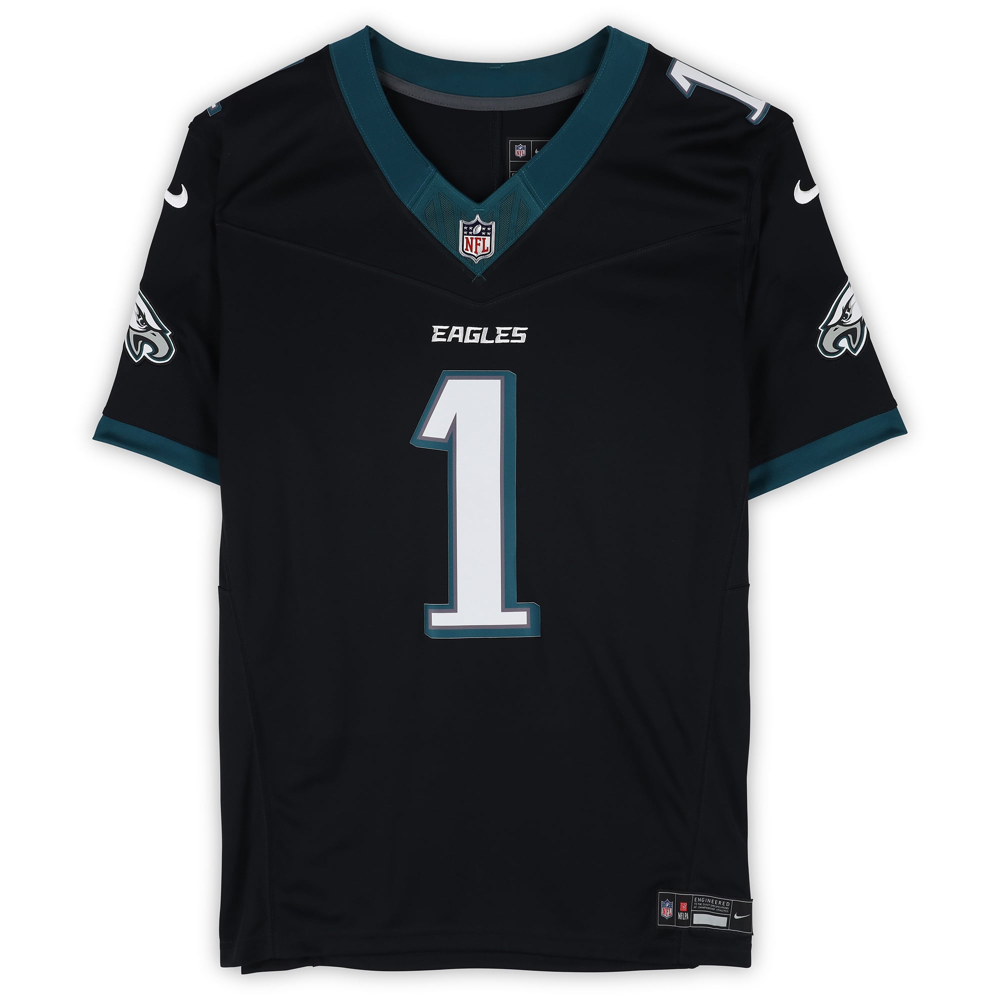 Maillot Nike Limited noir autographié de Jalen Hurts des Eagles de Philadelphie