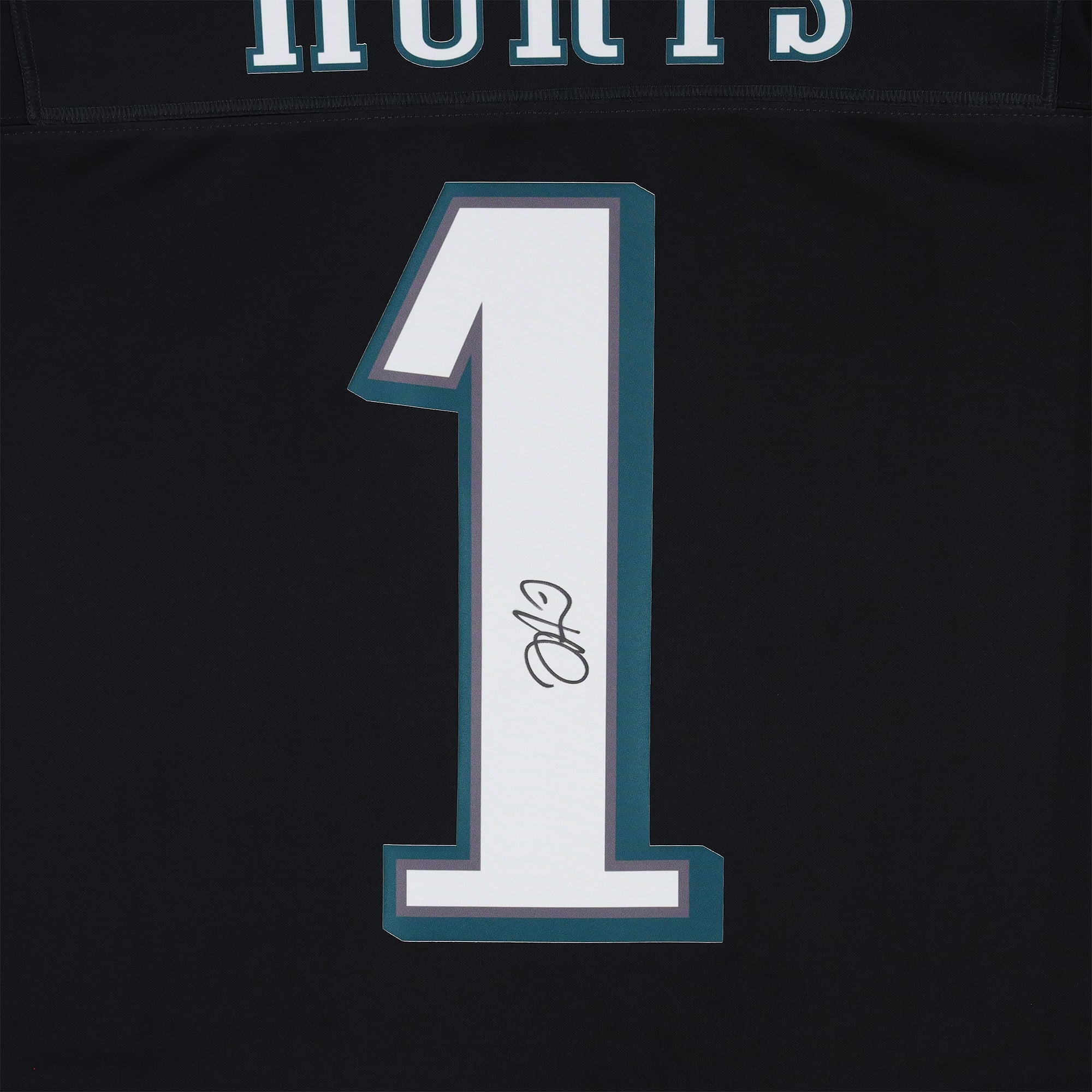 Maillot Nike Limited noir autographié de Jalen Hurts des Eagles de Philadelphie