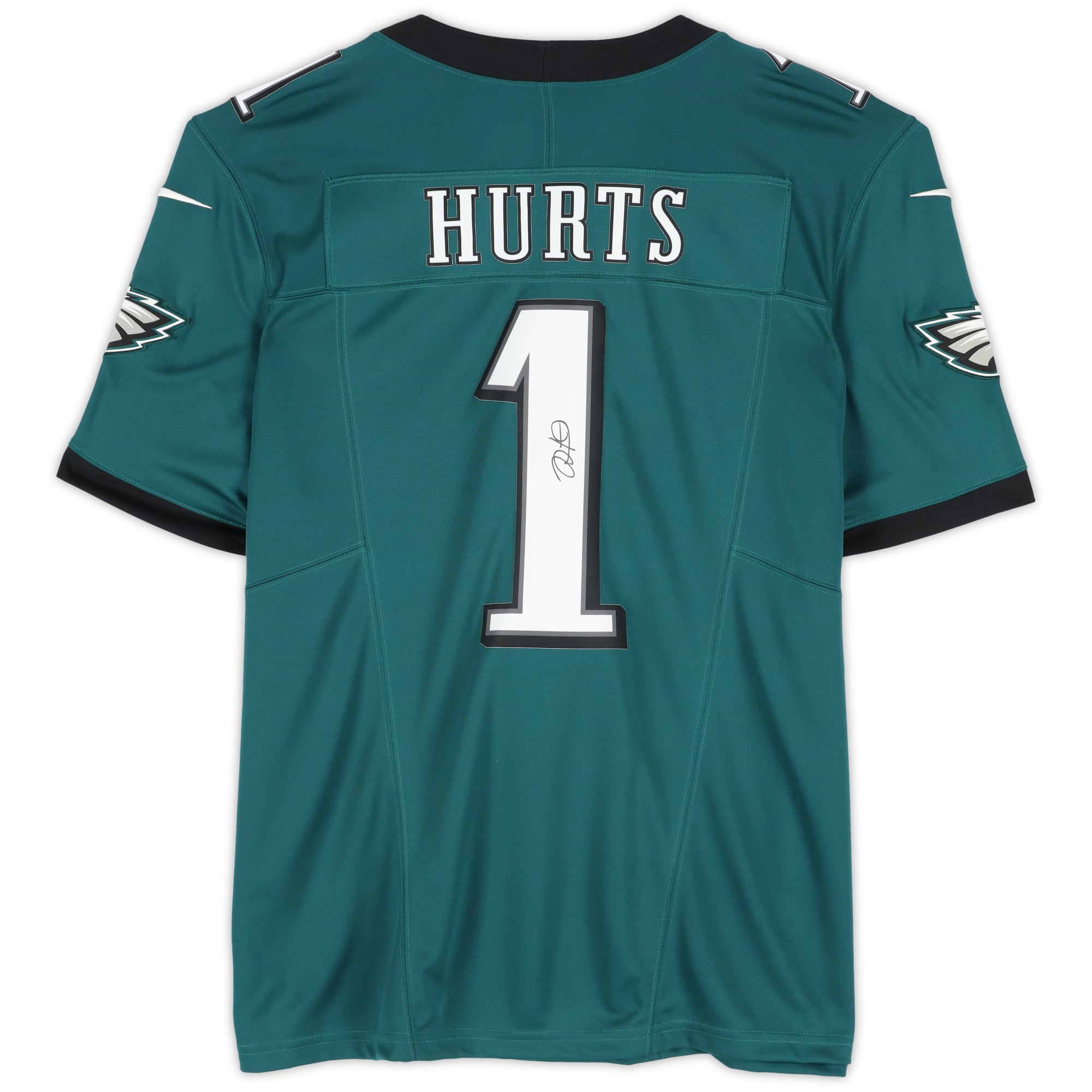 Jalen Hurts Philadelphia Eagles Autographed Midnight Green Nike Limited Jersey