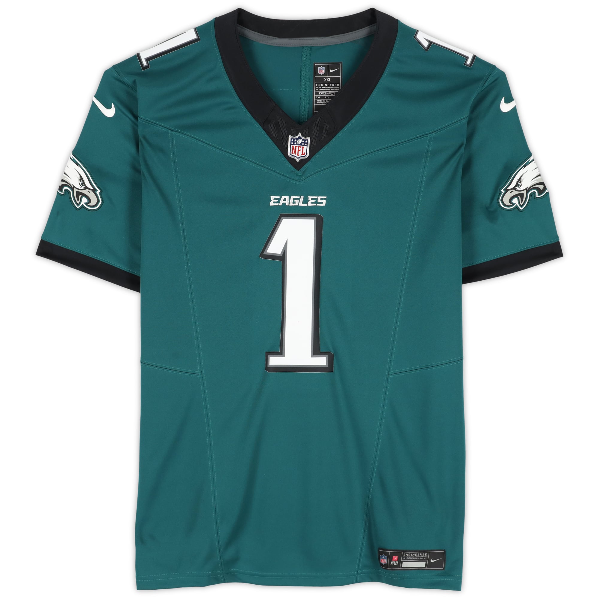 Jalen Hurts Philadelphia Eagles Autographed Midnight Green Nike Limited Jersey