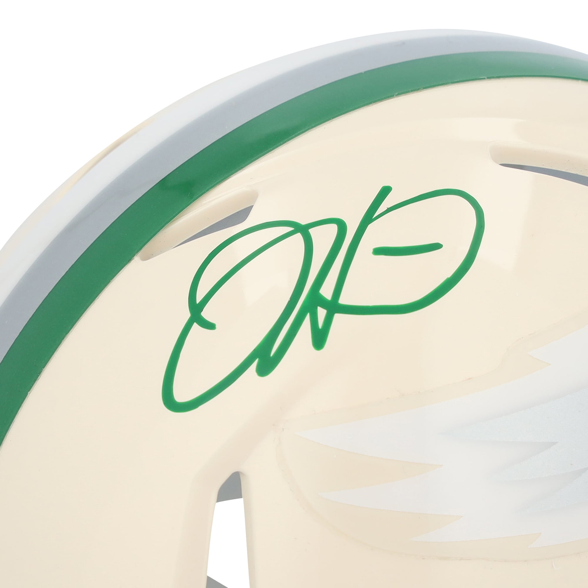 Jalen Hurts Philadelphia Eagles Autographié Riddell Retro Speed ​​Mini Casque