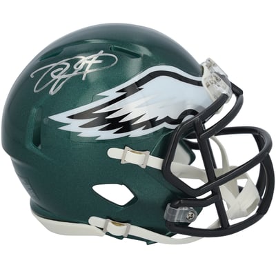 Jalen Hurts Philadelphia Eagles Autographed Fanatics Authentic Riddell Speed Mini Helmet