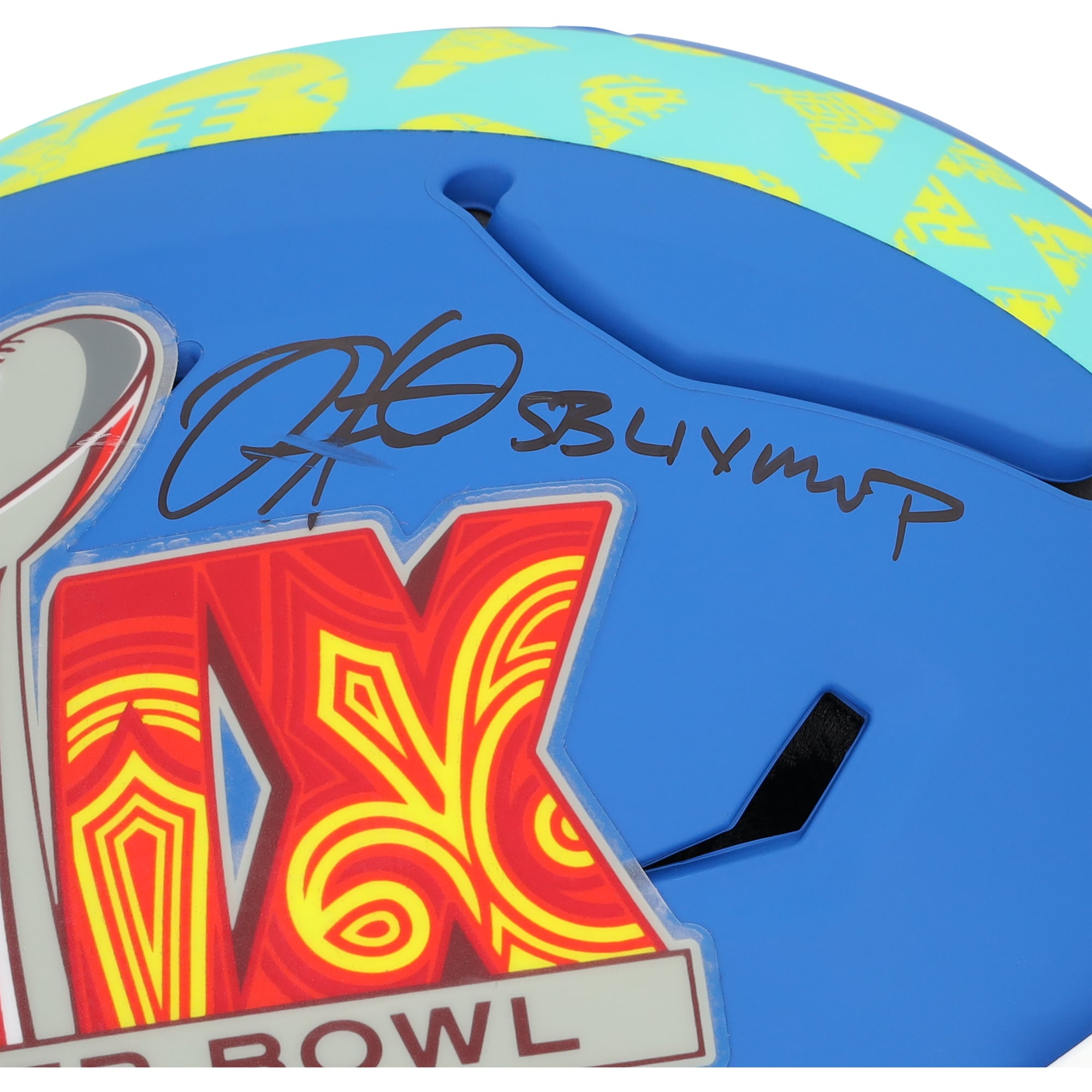 Jalen Hurts Philadelphia Eagles Autographed Riddell Super Bowl LIX Speed Flex Authentic Helmet with "SB LIX MVP" Inscription