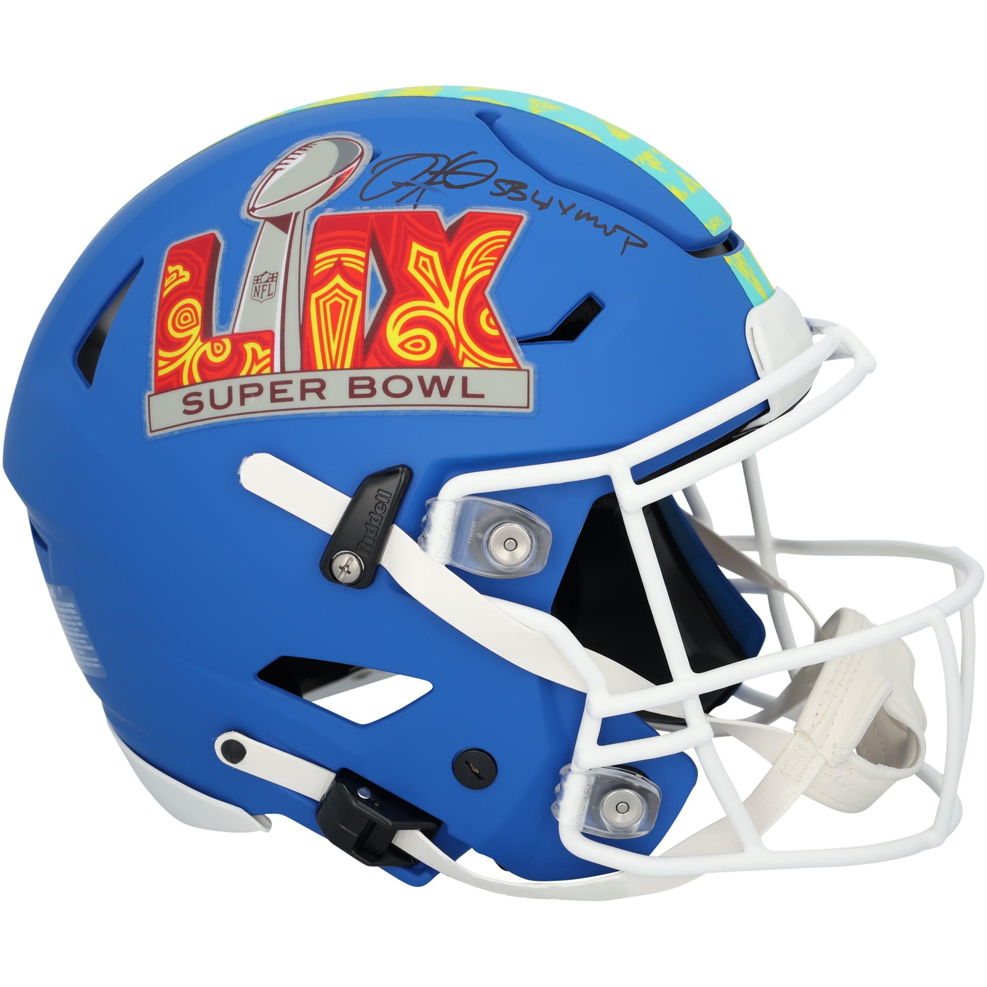 Jalen Hurts Philadelphia Eagles Autographed Riddell Super Bowl LIX Speed Flex Authentic Helmet with "SB LIX MVP" Inscription