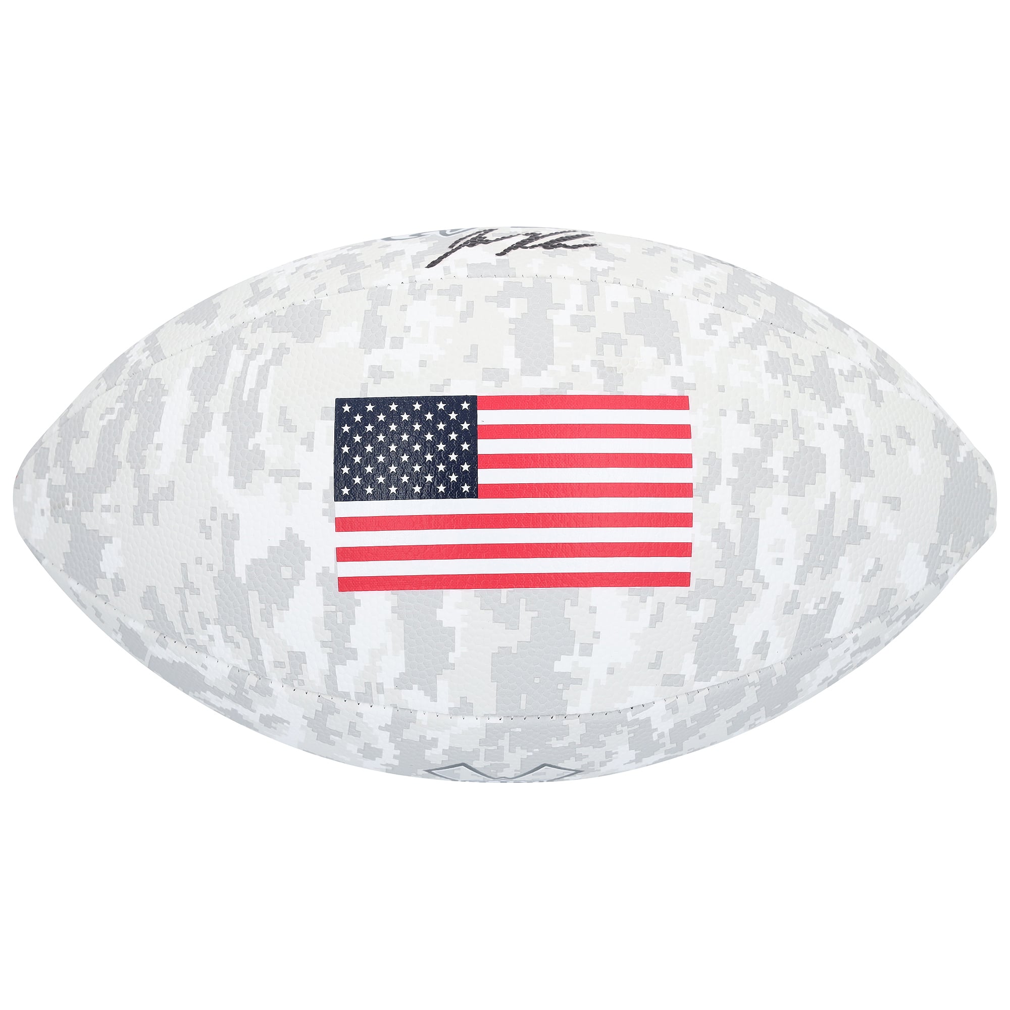 Ballon de football américain Wilson 2024 Salute To Service, autographié par Jason Kelce des Eagles de Philadelphie