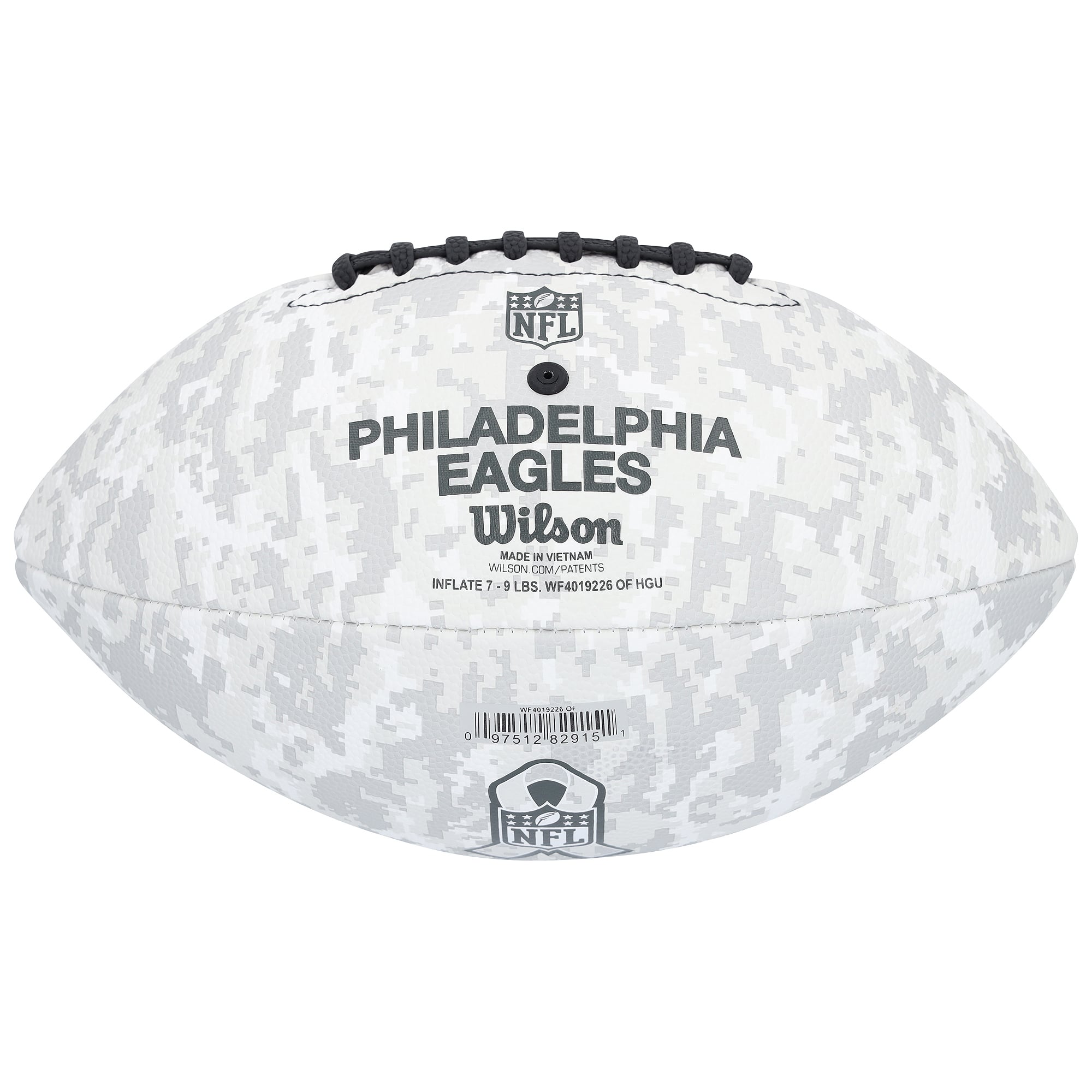 Ballon de football américain Wilson 2024 Salute To Service, autographié par Jason Kelce des Eagles de Philadelphie
