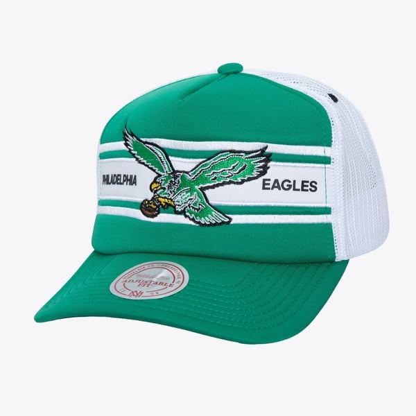 NWT Bleed Green Philadelphia Eagles Green and White Bling Trucker Hat NWT Bleed Green Philadelphia Eagles Green and White Bling  main image 3