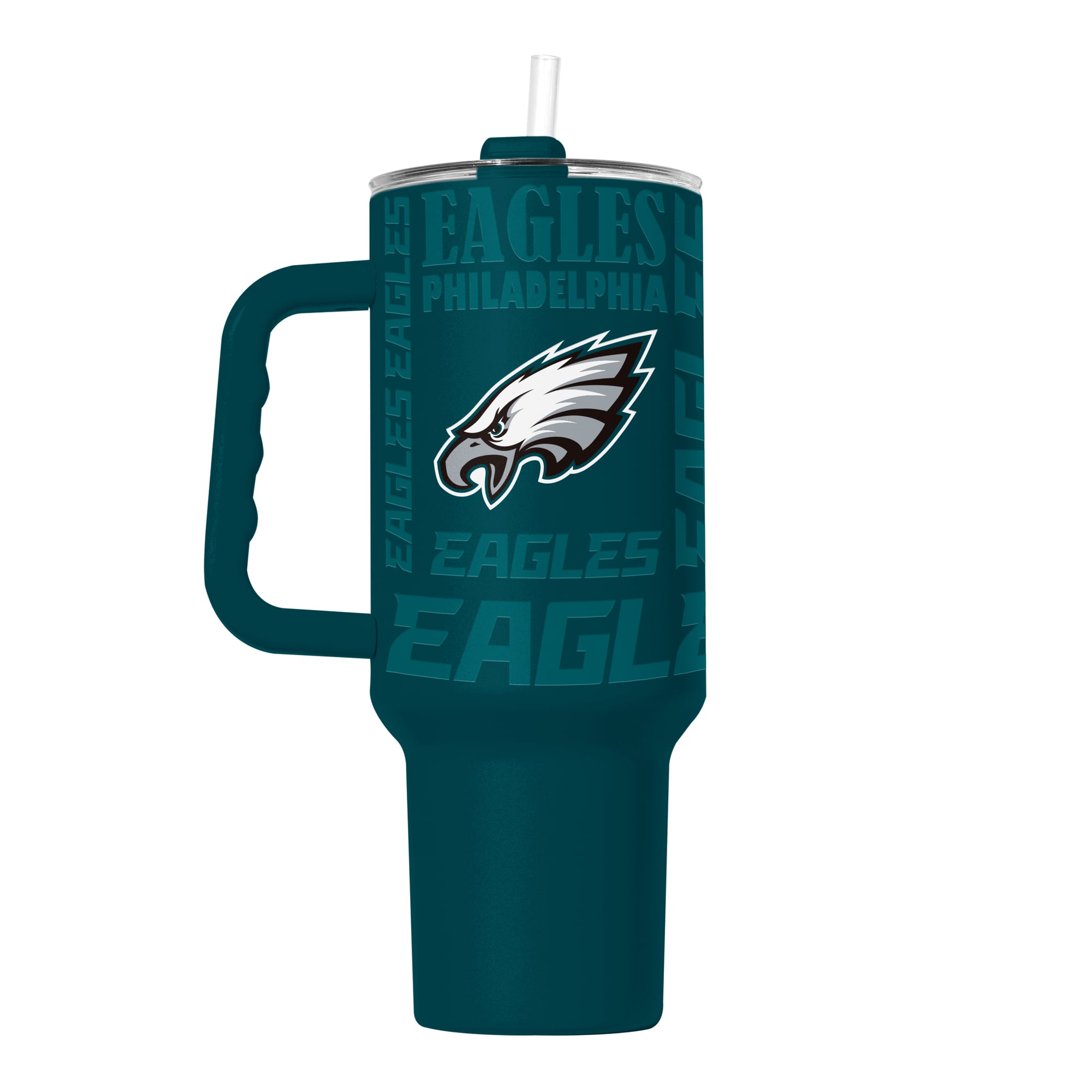 Gobelet isotherme Logo Brands Philadelphia Eagles 40 oz Replay avec revêtement en poudre