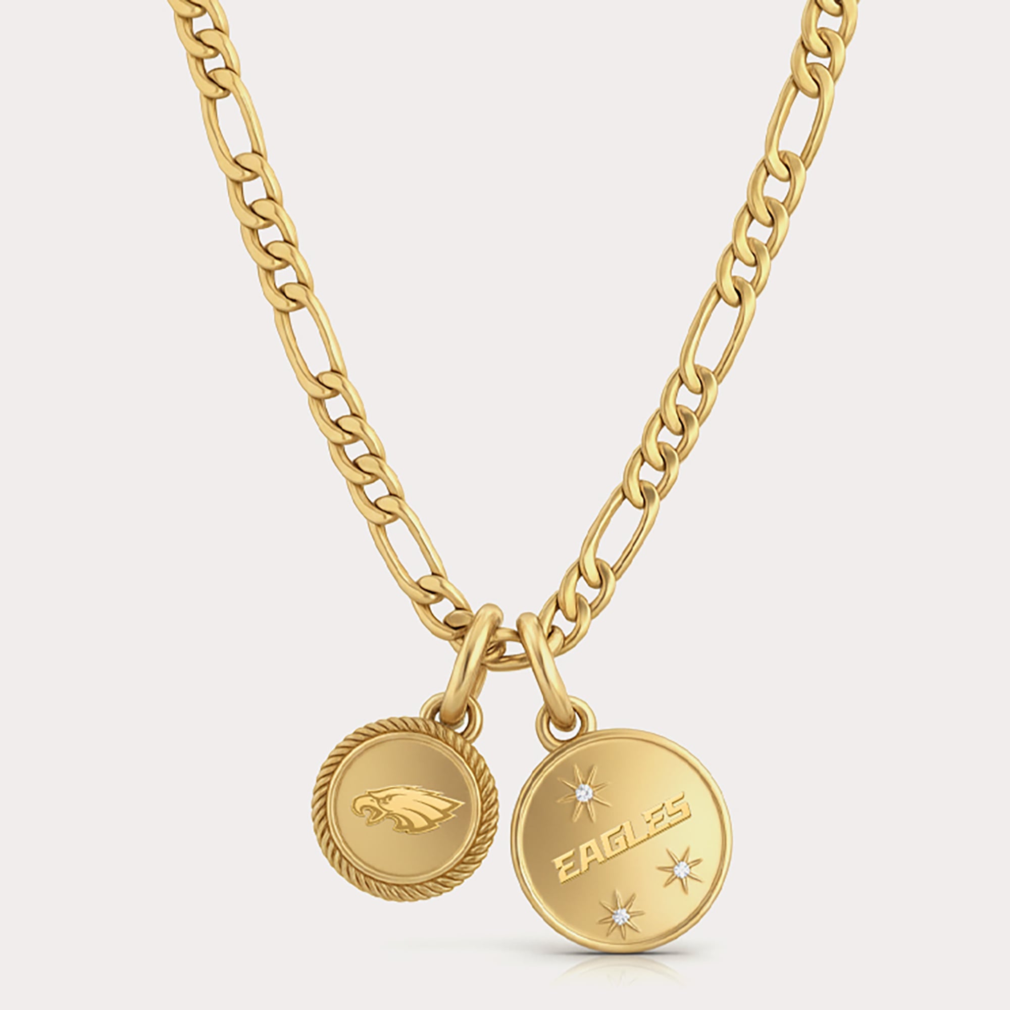 Collier LUV AJ Philadelphia Eagles à double logo pièce
