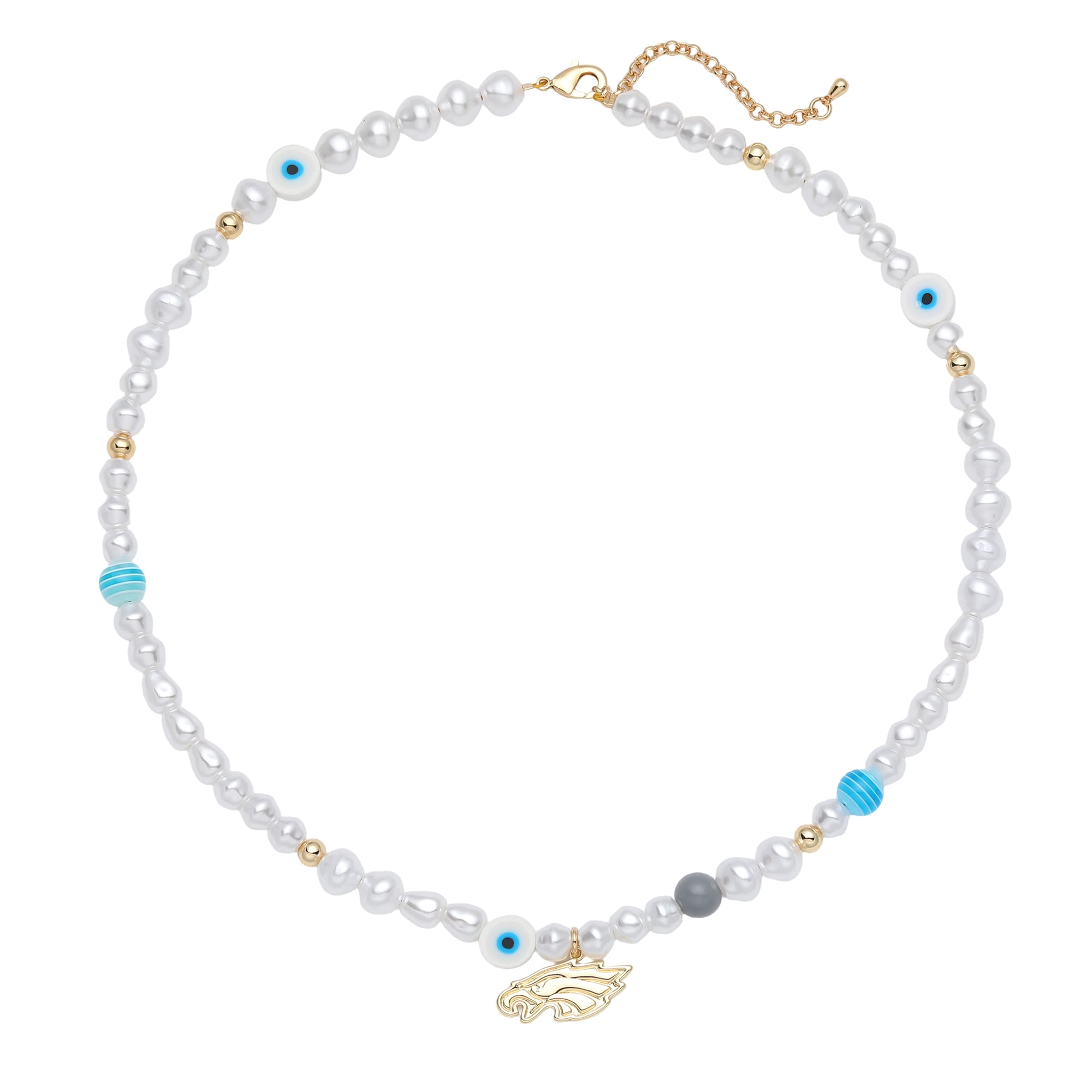 Collier à perles et logo LUV AJ Philadelphia Eagles