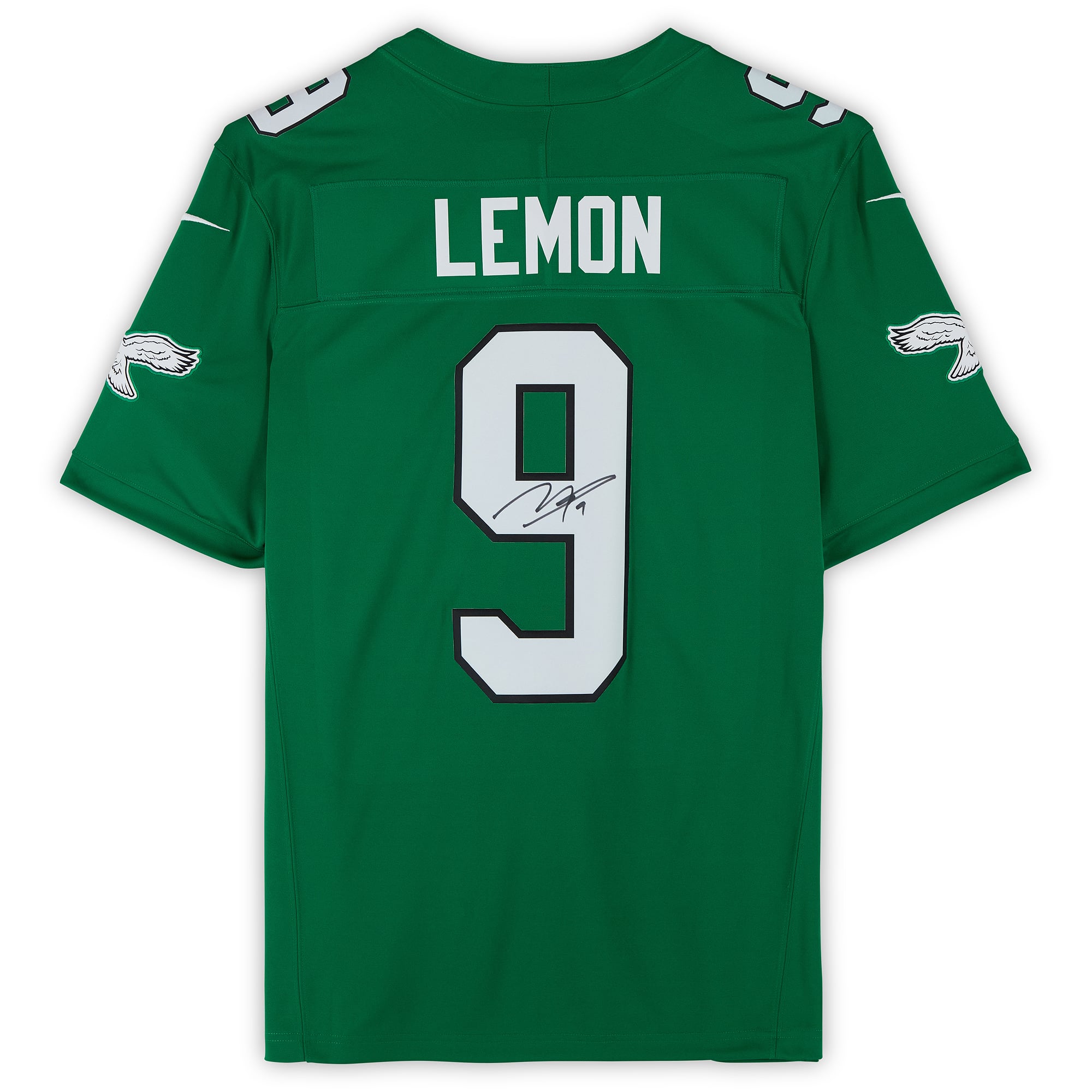 Maillot Nike Vapor Fuse Limited vert Kelly autographié par Makai Lemon des Eagles de Philadelphie