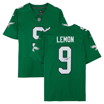 Makai Lemon Philadelphia Eagles Autographed Fanatics Authentic Kelly Green Nike Vapor Fuse Limited Jersey  