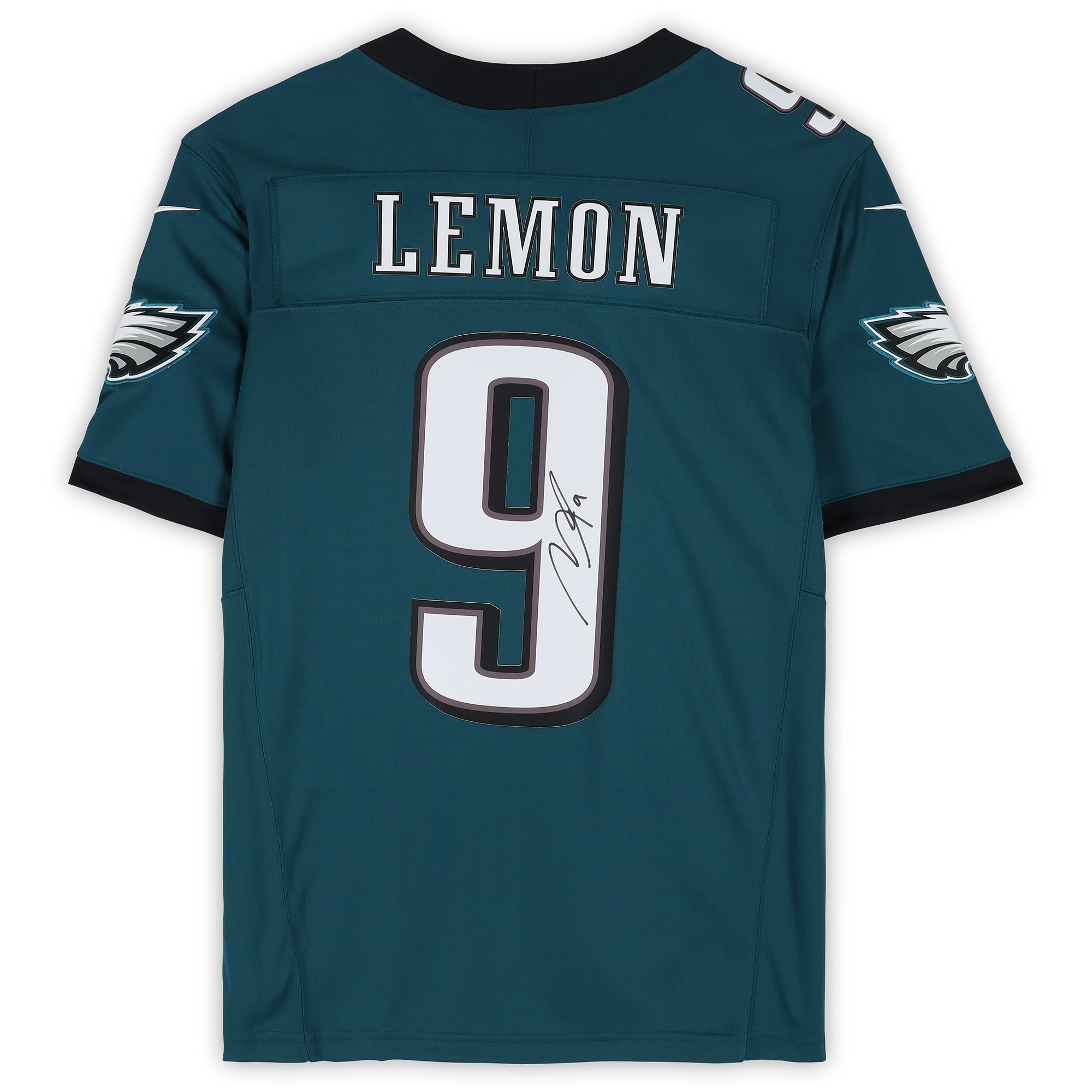 Maillot Nike Vapor Fuse Limited vert nuit autographié par Makai Lemon des Eagles de Philadelphie