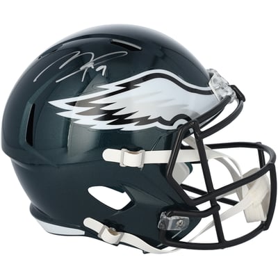 Makai Lemon Philadelphia Eagles Autographed Fanatics Authentic Riddell Speed Replica Helmet
