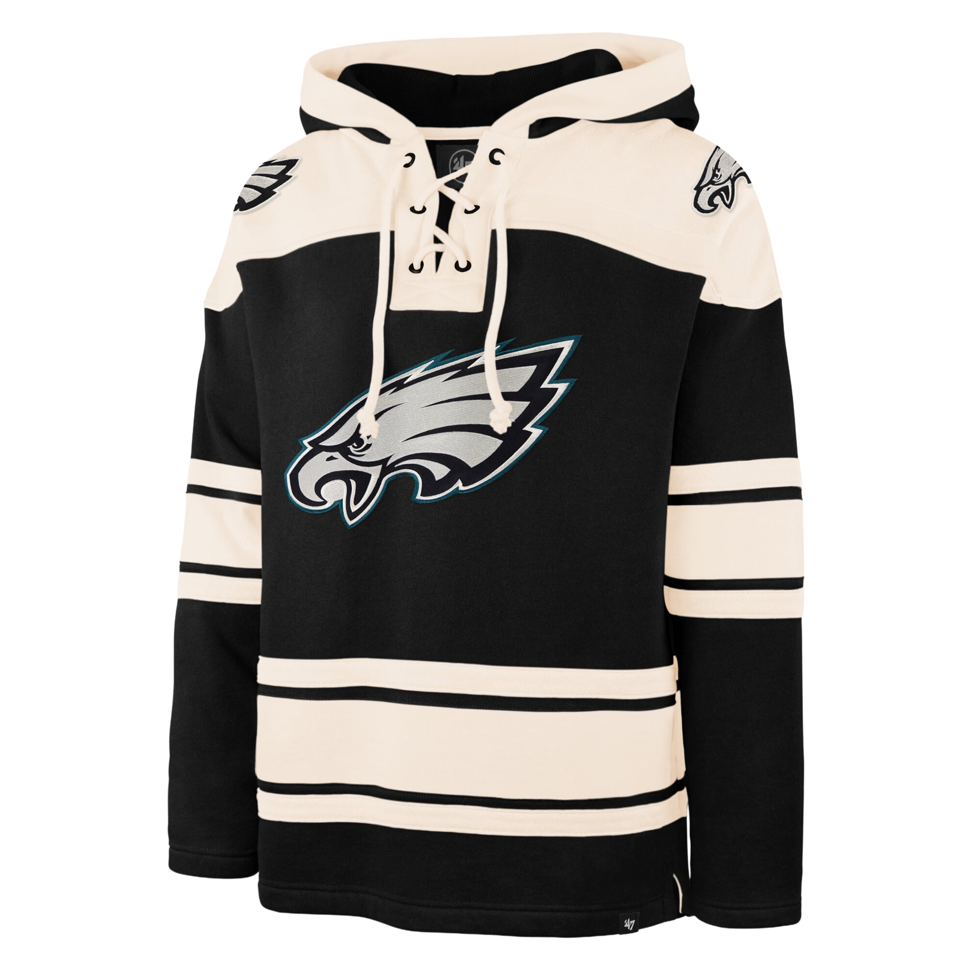 Sweat à capuche homme '47 Black Philadelphia Eagles Superior Lacer