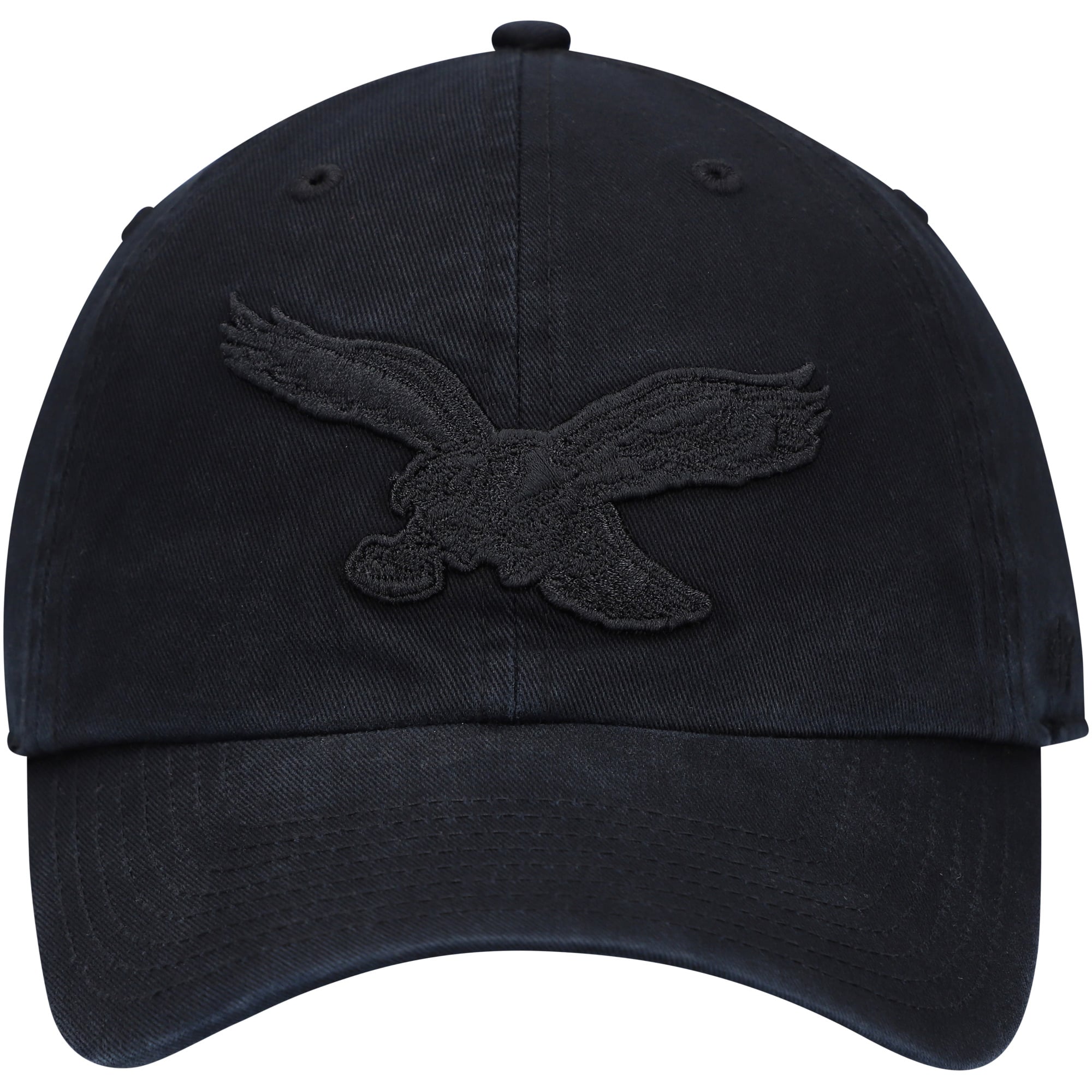 Men's '47 Black Philadelphia Eagles Tonal Team Clean Up Historic Logo Adjustable Hat