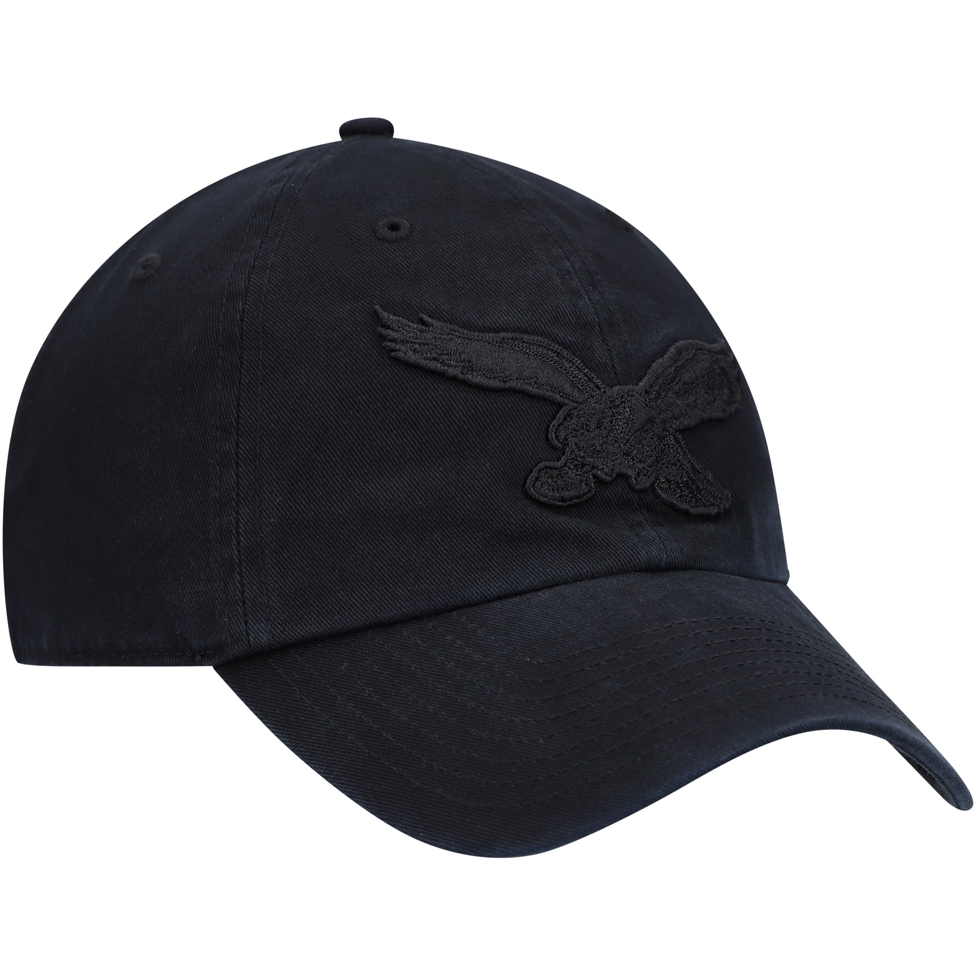 Men's '47 Black Philadelphia Eagles Tonal Team Clean Up Historic Logo Adjustable Hat