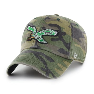 Philadelphia Eagles '47 Woodland Clean Up Adjustable Hat - Camo
