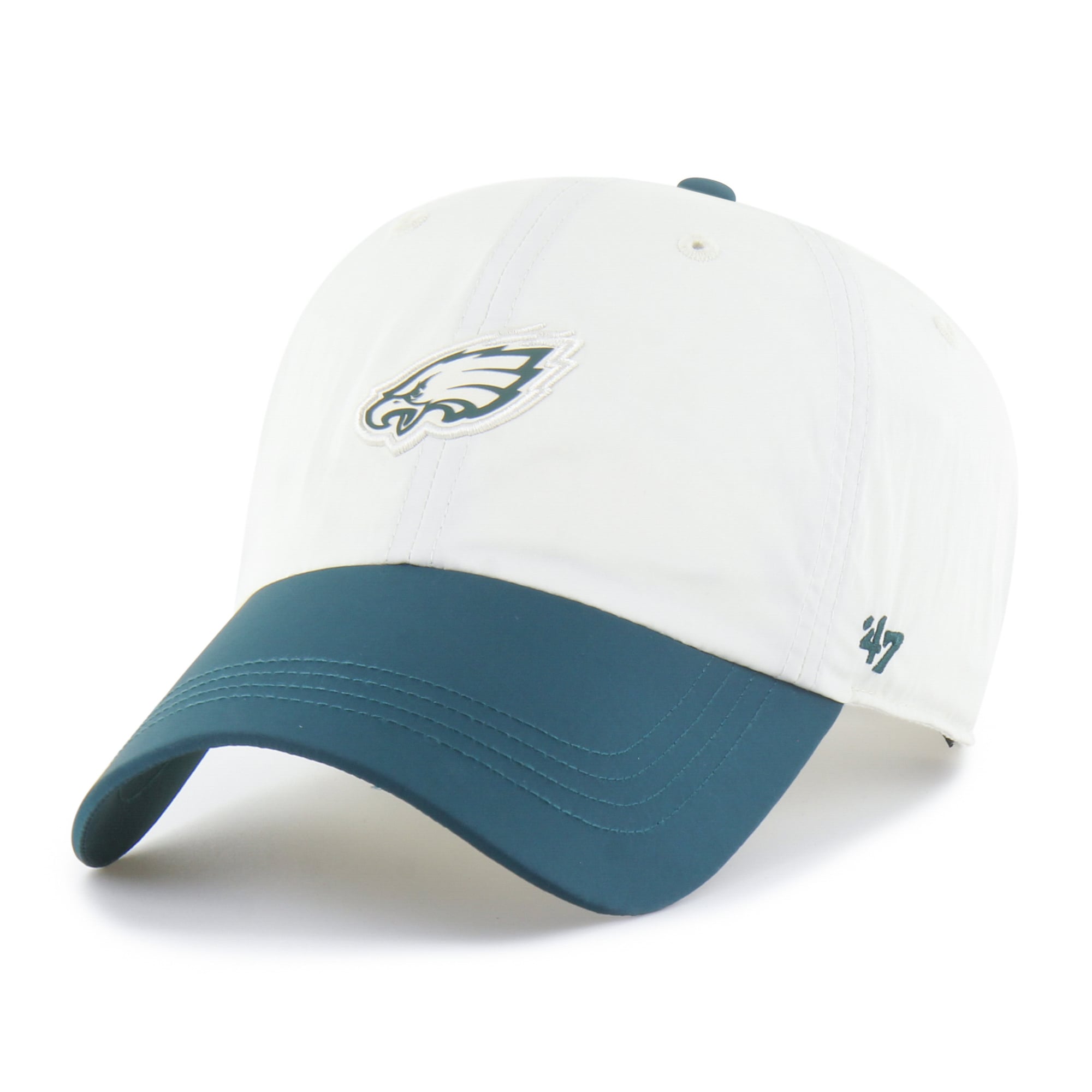 Men's '47 Cream Philadelphia Eagles Modernia Clean Up Adjustable Hat