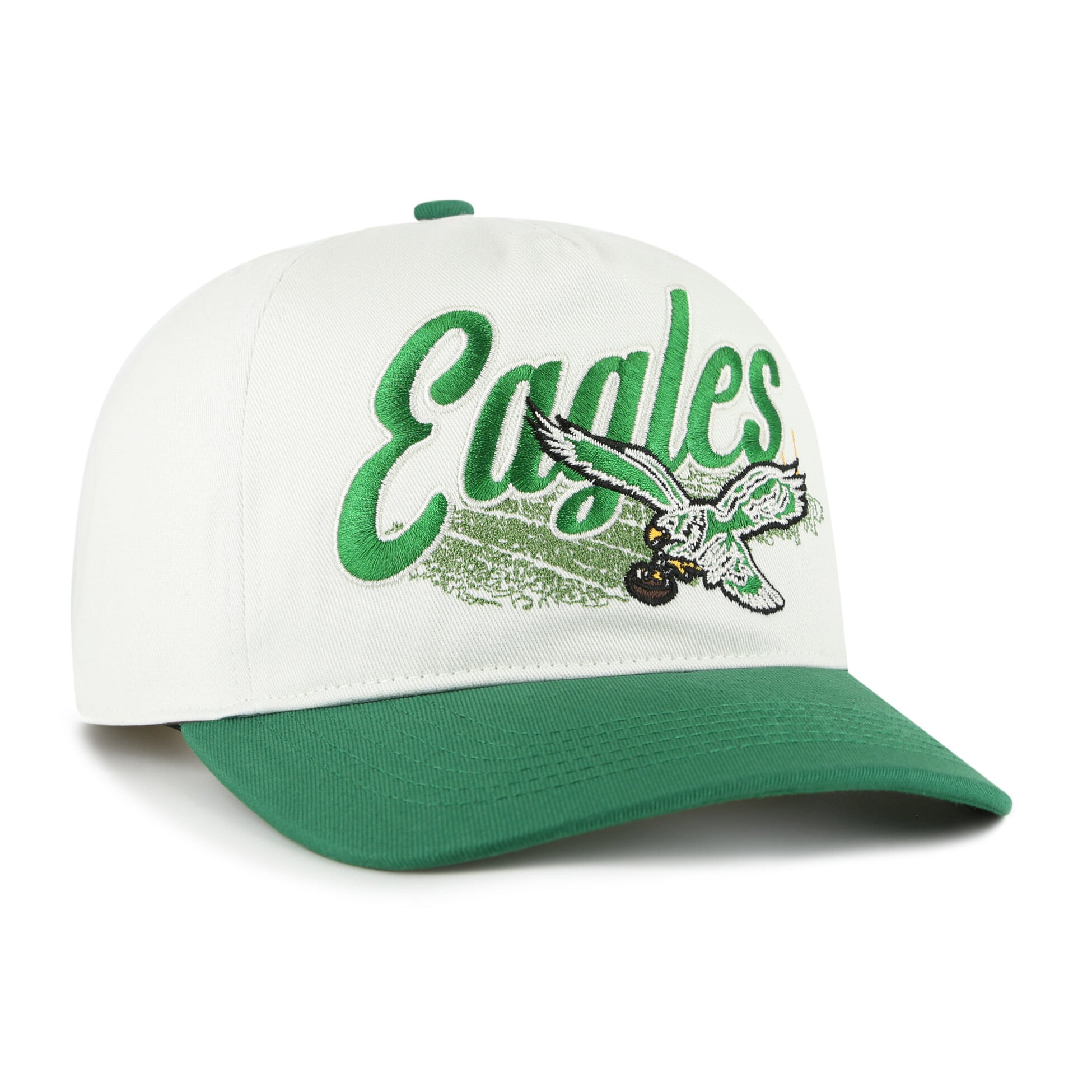 Men's '47 Cream Philadelphia Eagles Throwback Enfield Hitch Adjustable Hat