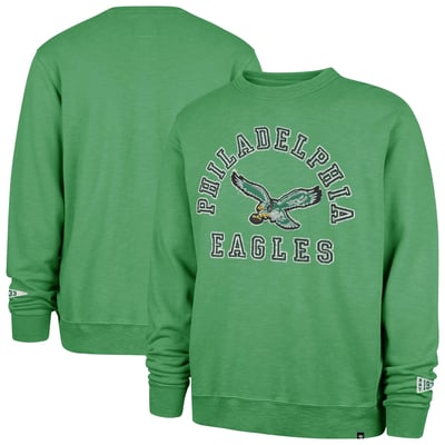 Philadelphia Eagles '47 Calderwood Well Worn French Terry Sweatshirt - Kelly Green