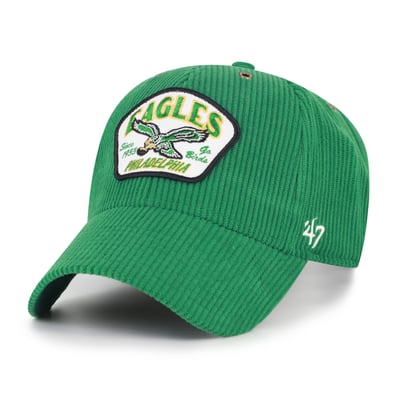 Philadelphia Eagles '47 Throwback Accordia Corduroy MVP Adjustable Hat - Kelly Green